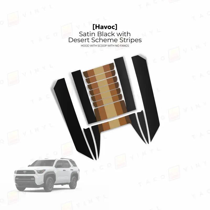 2025+ Havoc Hood Scoop Stamp (W/ No Fangs) For 4Runner