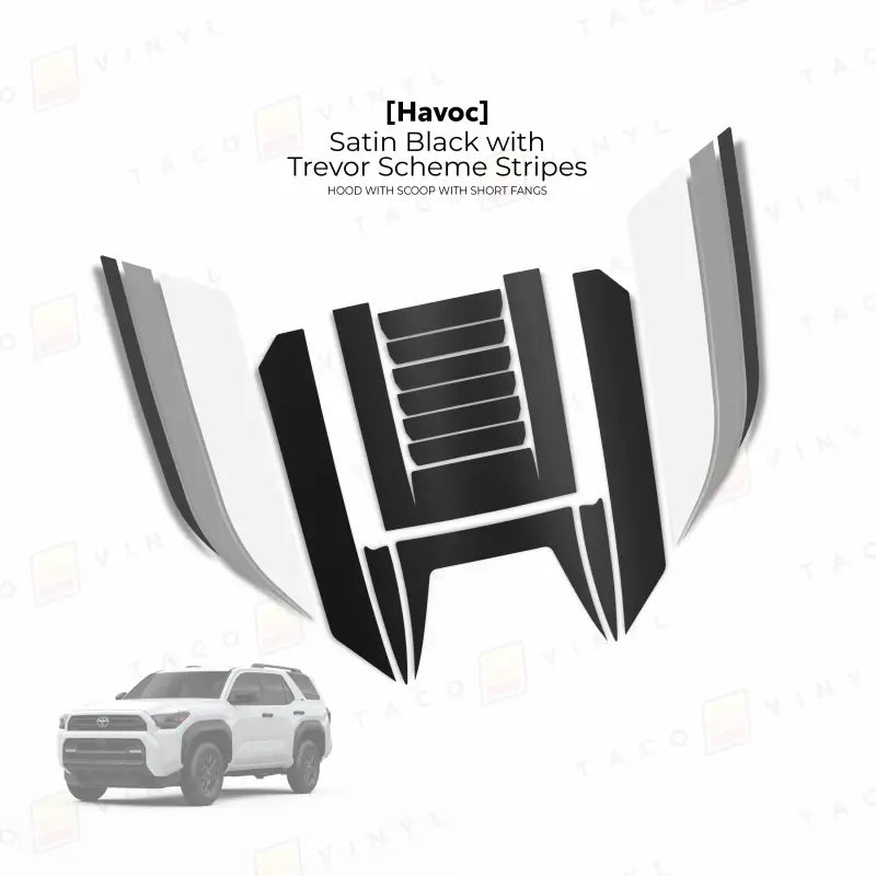 2025+ Havoc Hood Scoop Stamp (W/ Short Fangs) For 4Runner