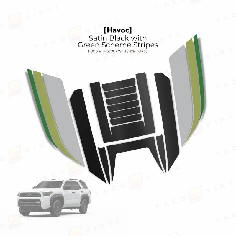 2025+ Havoc Hood Scoop Stamp (W/ Short Fangs) For 4Runner