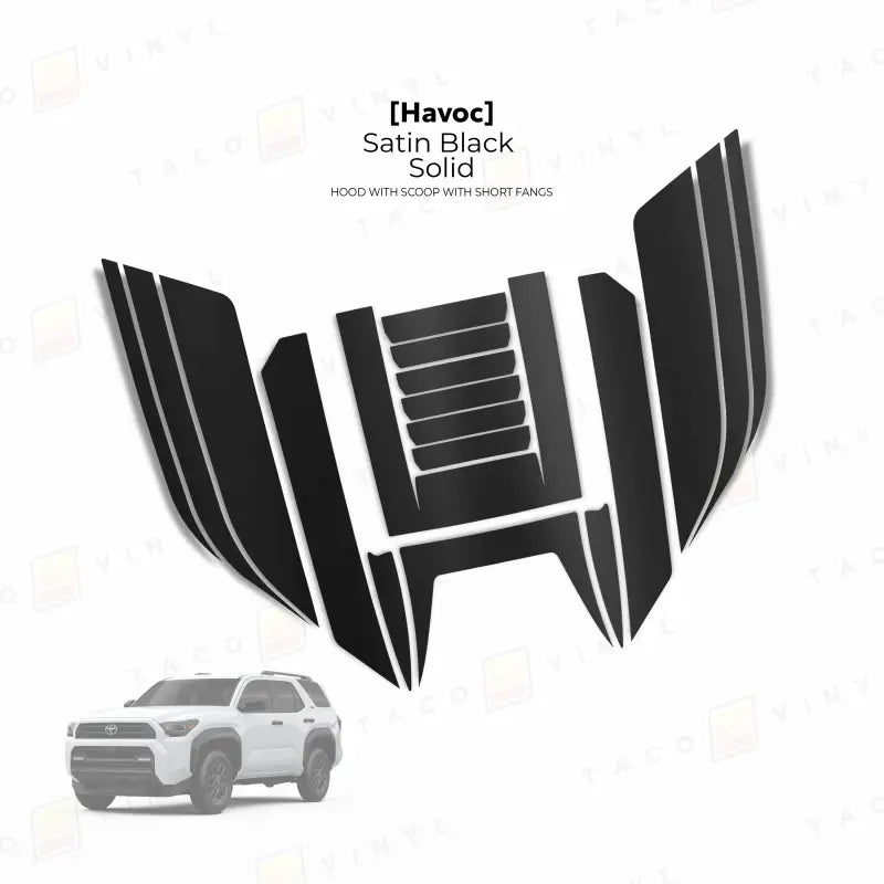 2025+ Havoc Hood Scoop Stamp (W/ Short Fangs) For 4Runner