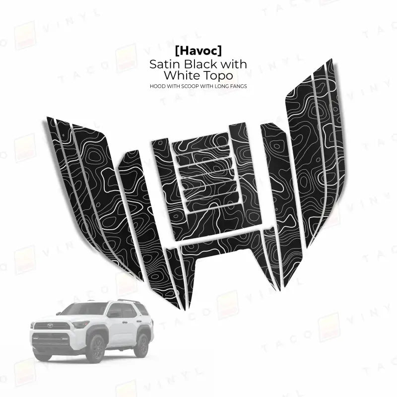 2025+ Havoc Hood Scoop Stamp (W/ Short Fangs) For 4Runner