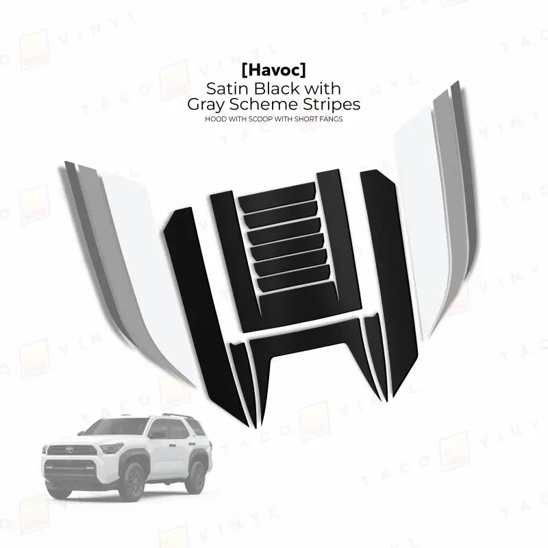 2025+ Havoc Hood Scoop Stamp (W/ Short Fangs) For 4Runner
