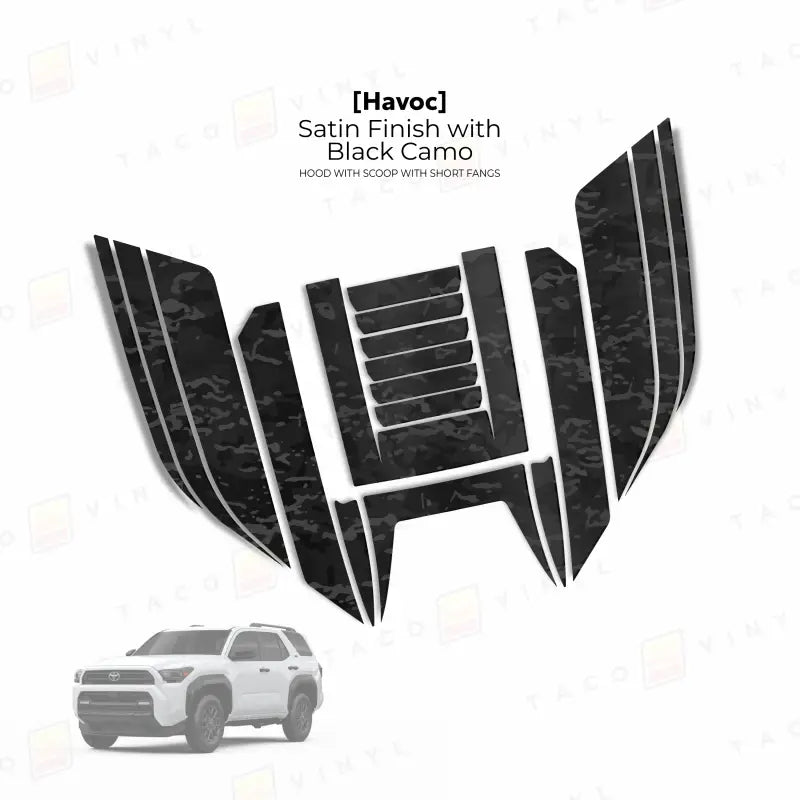 2025+ Havoc Hood Scoop Stamp (W/ Short Fangs) For 4Runner