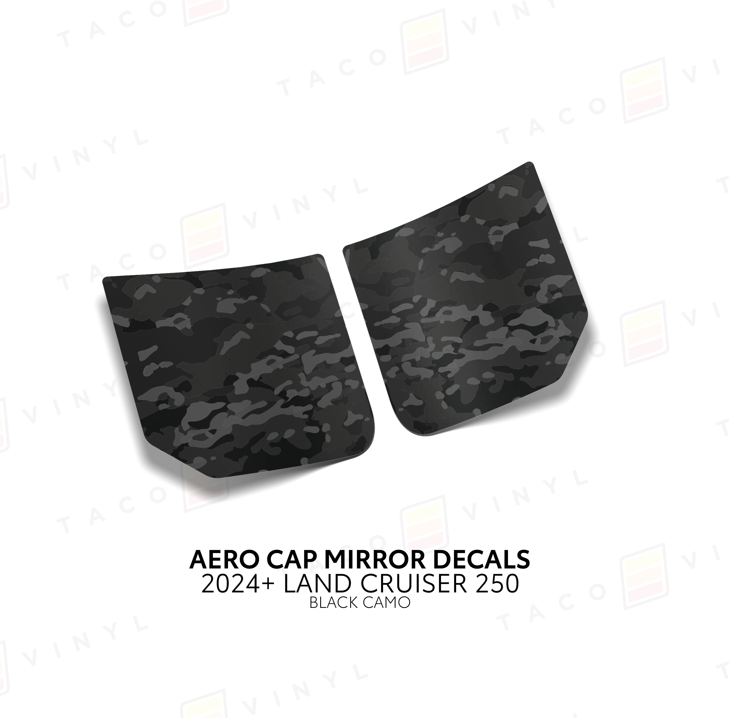 2024+ Aero Cap Mirror Decals For Land Cruiser 250