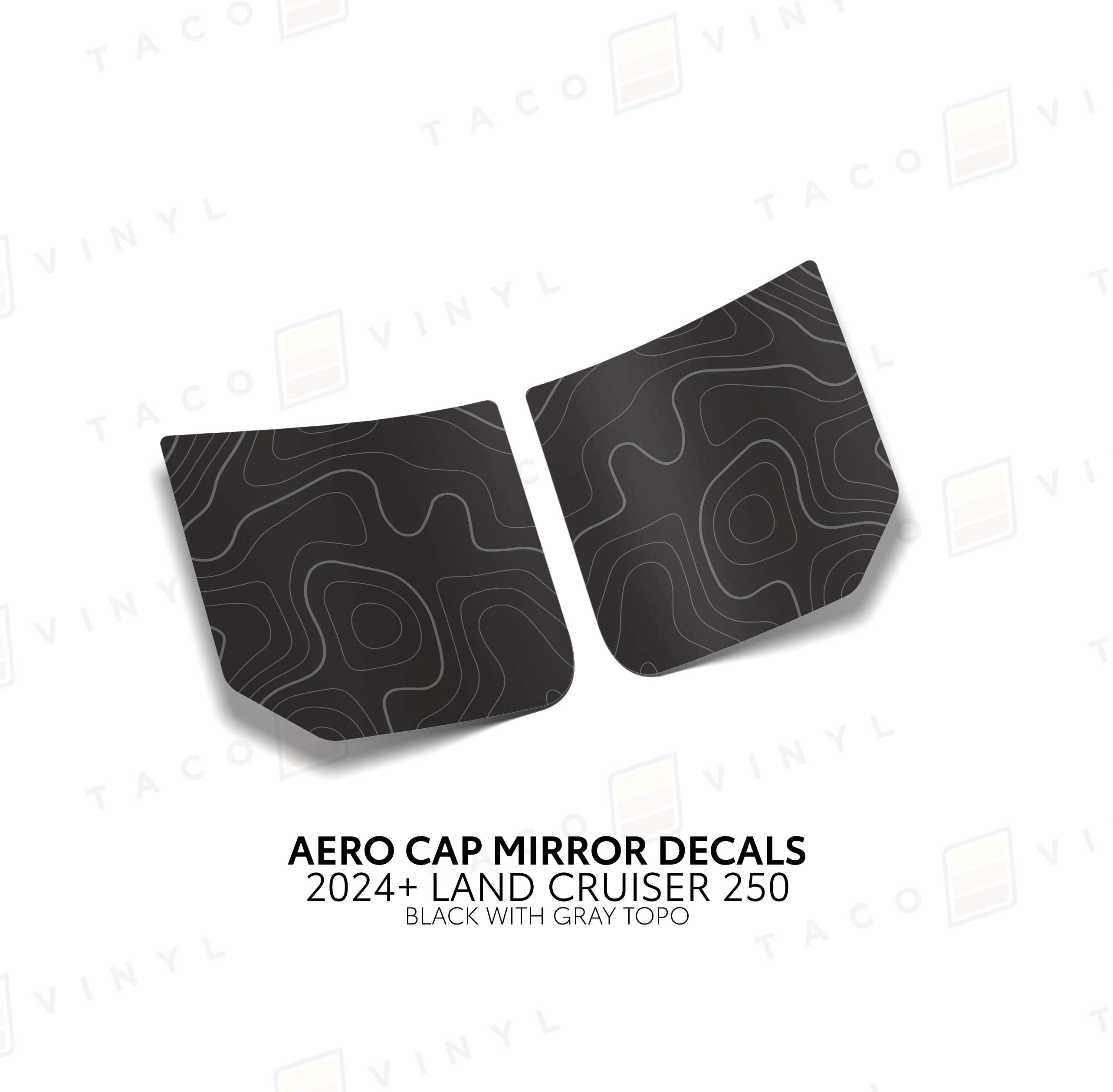 2024+ Aero Cap Mirror Decals For Land Cruiser 250