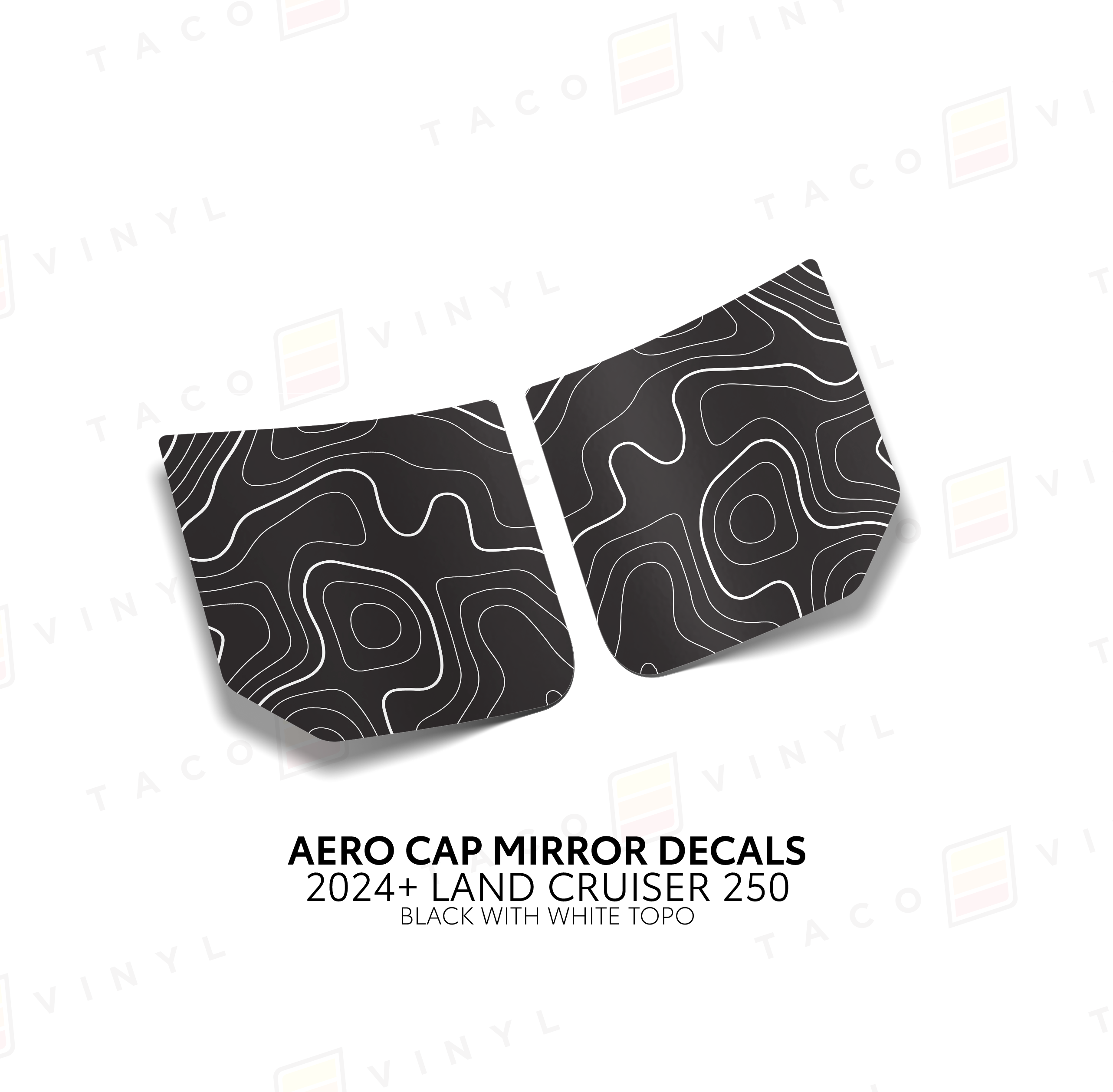 2024+ Aero Cap Mirror Decals For Land Cruiser 250