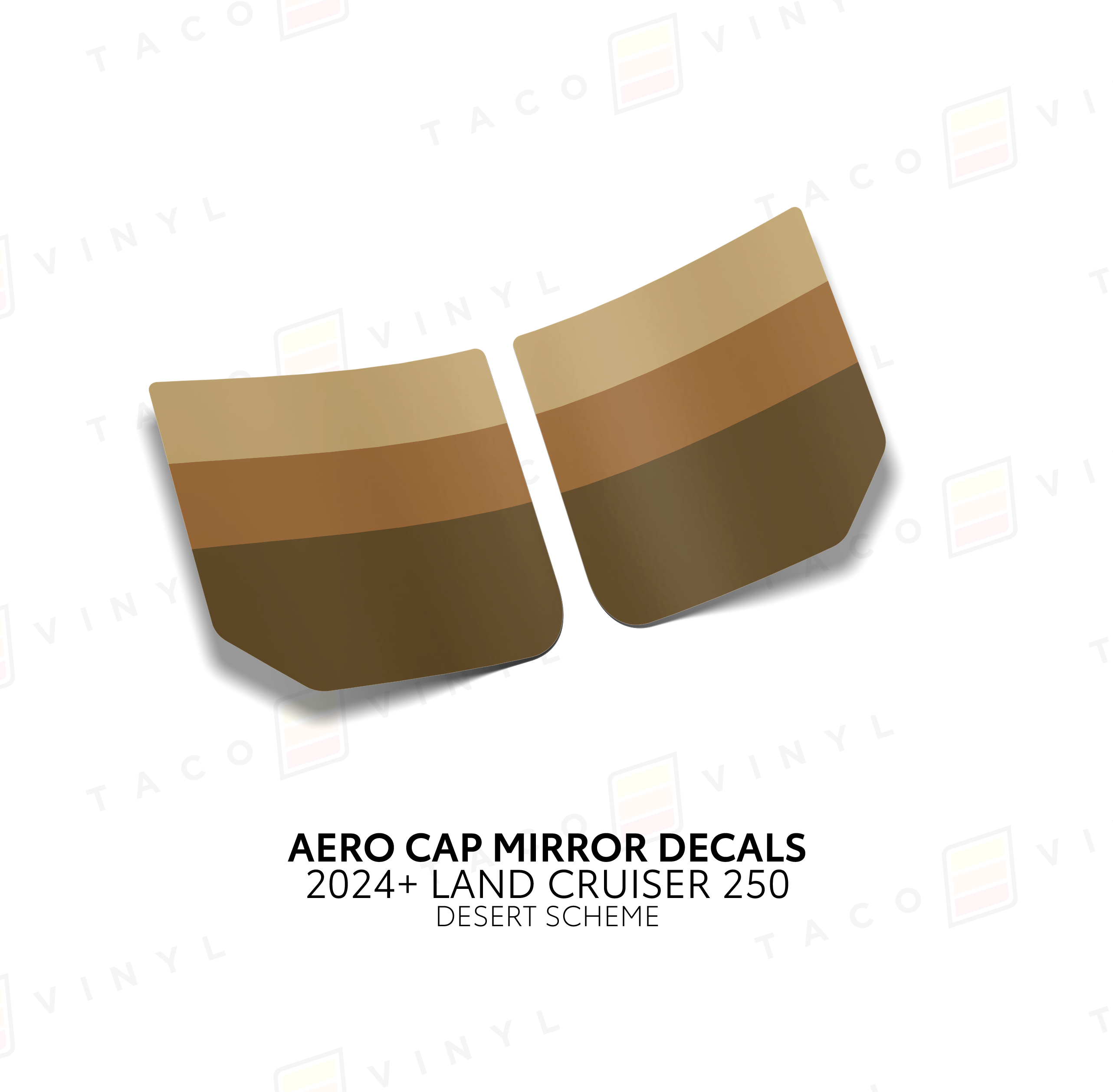 2024+ Aero Cap Mirror Decals For Land Cruiser 250
