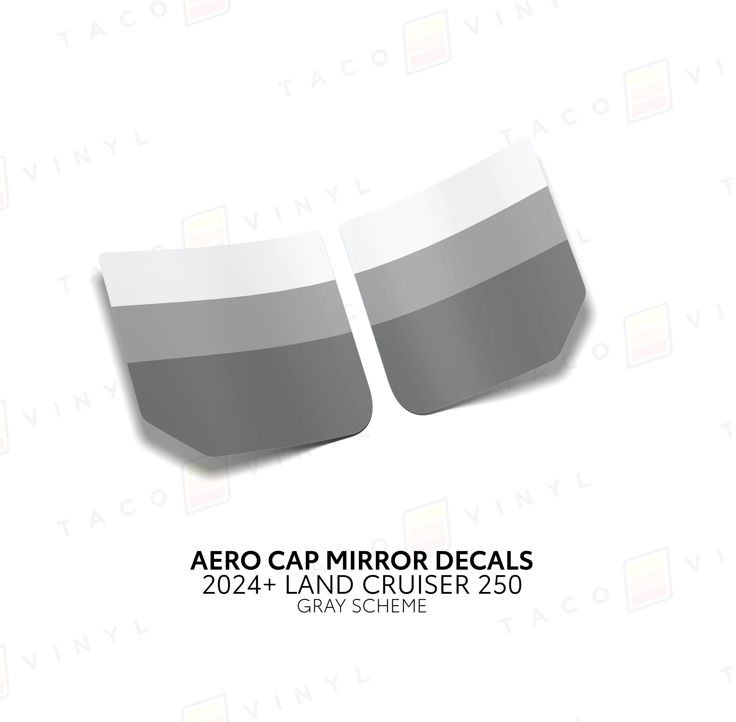 2024+ Aero Cap Mirror Decals For Land Cruiser 250