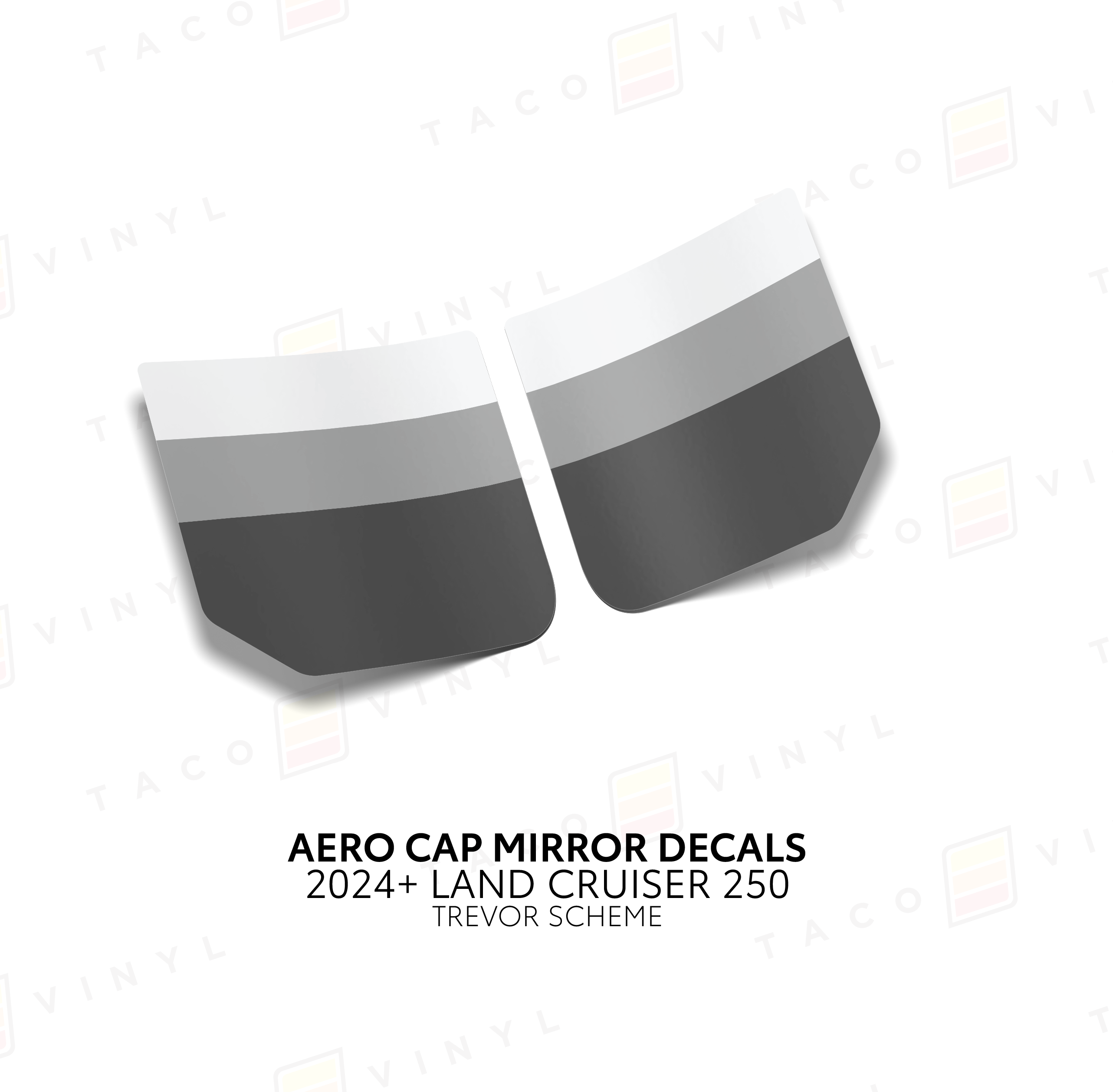 2024+ Aero Cap Mirror Decals For Land Cruiser 250