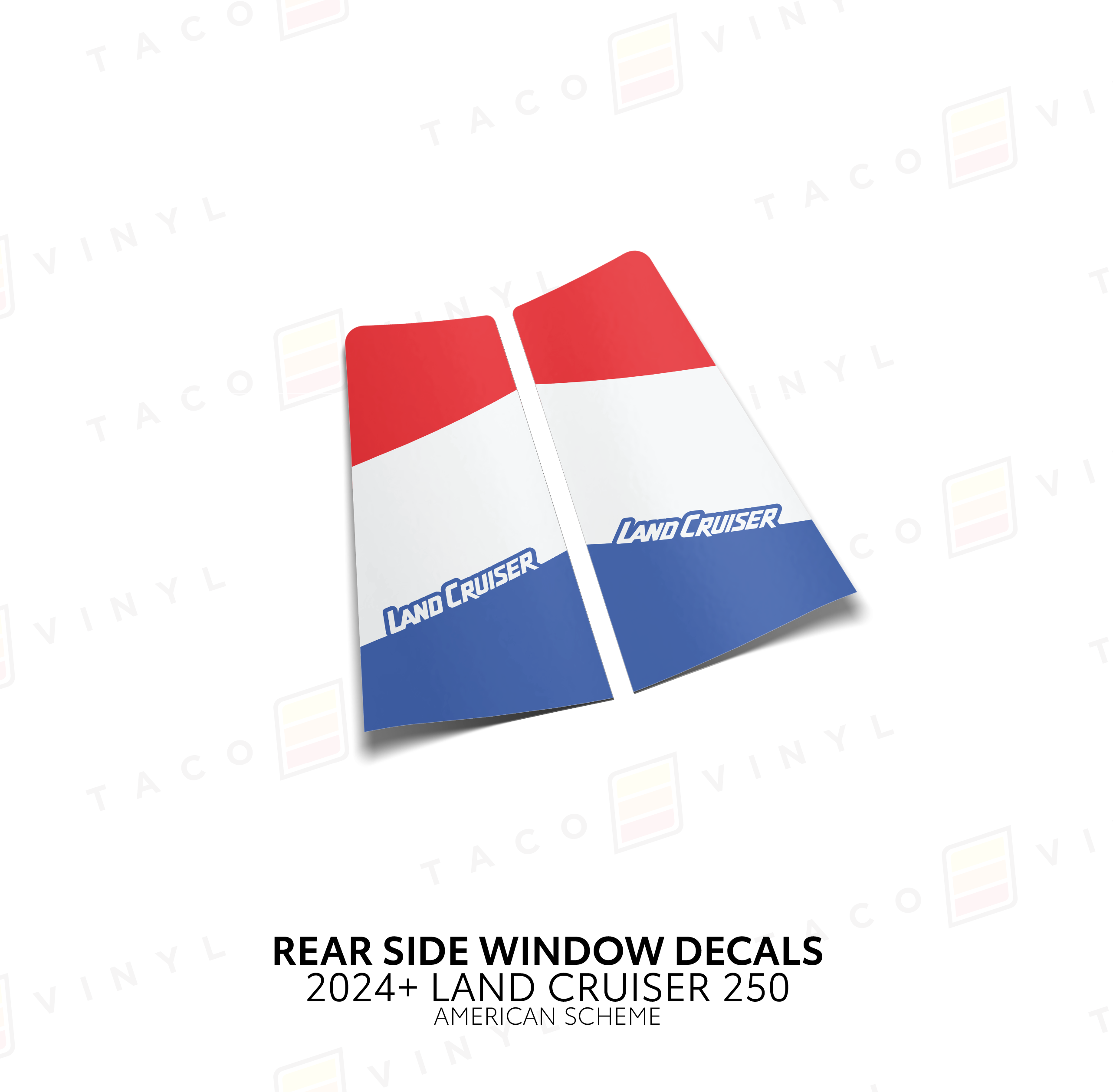 2024+ Rear Side Window Decal For Land Cruiser 250