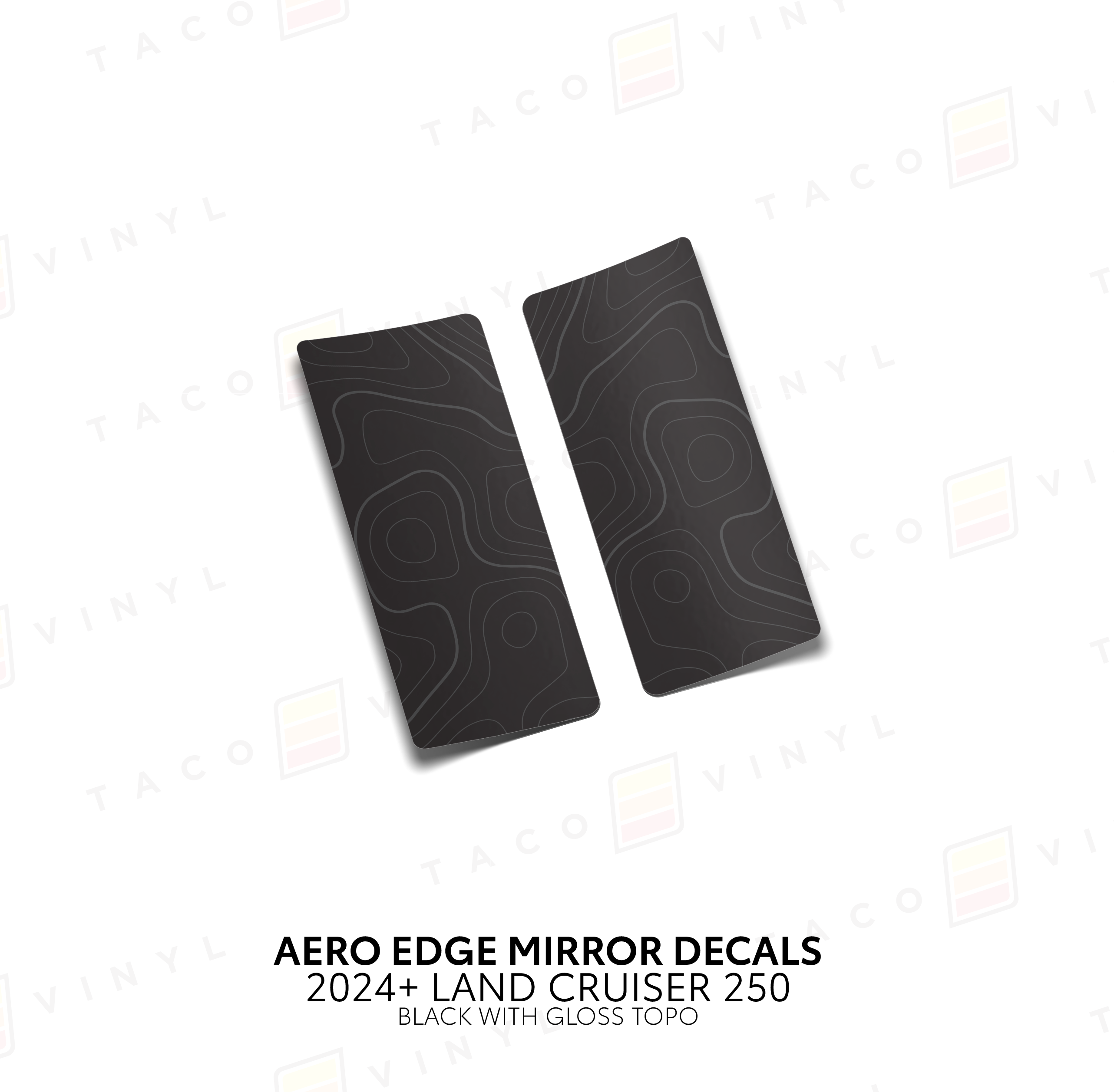 2024+ Aero Edge Mirror Decals For Land Cruiser 250