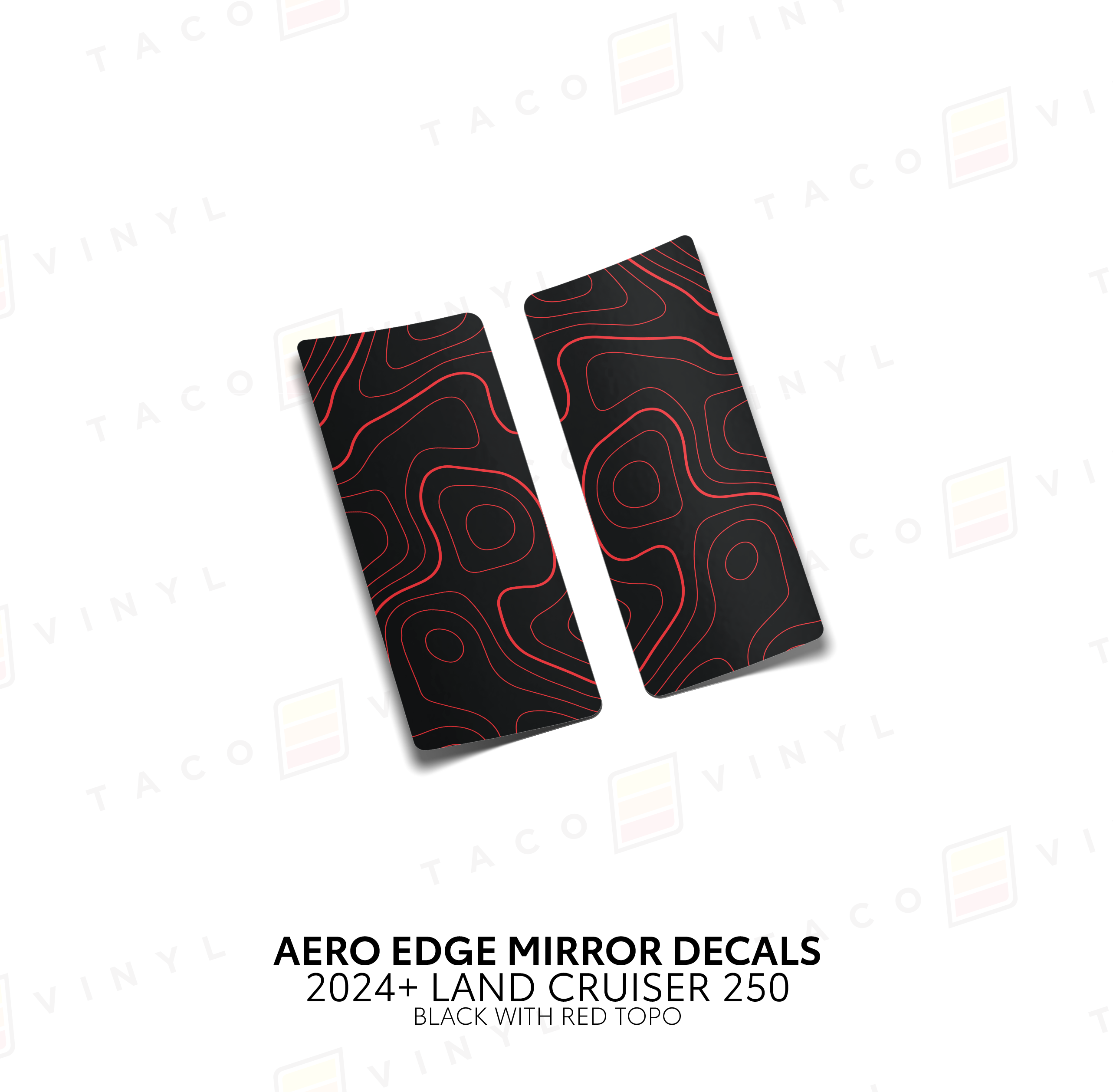 2024+ Aero Edge Mirror Decals For Land Cruiser 250