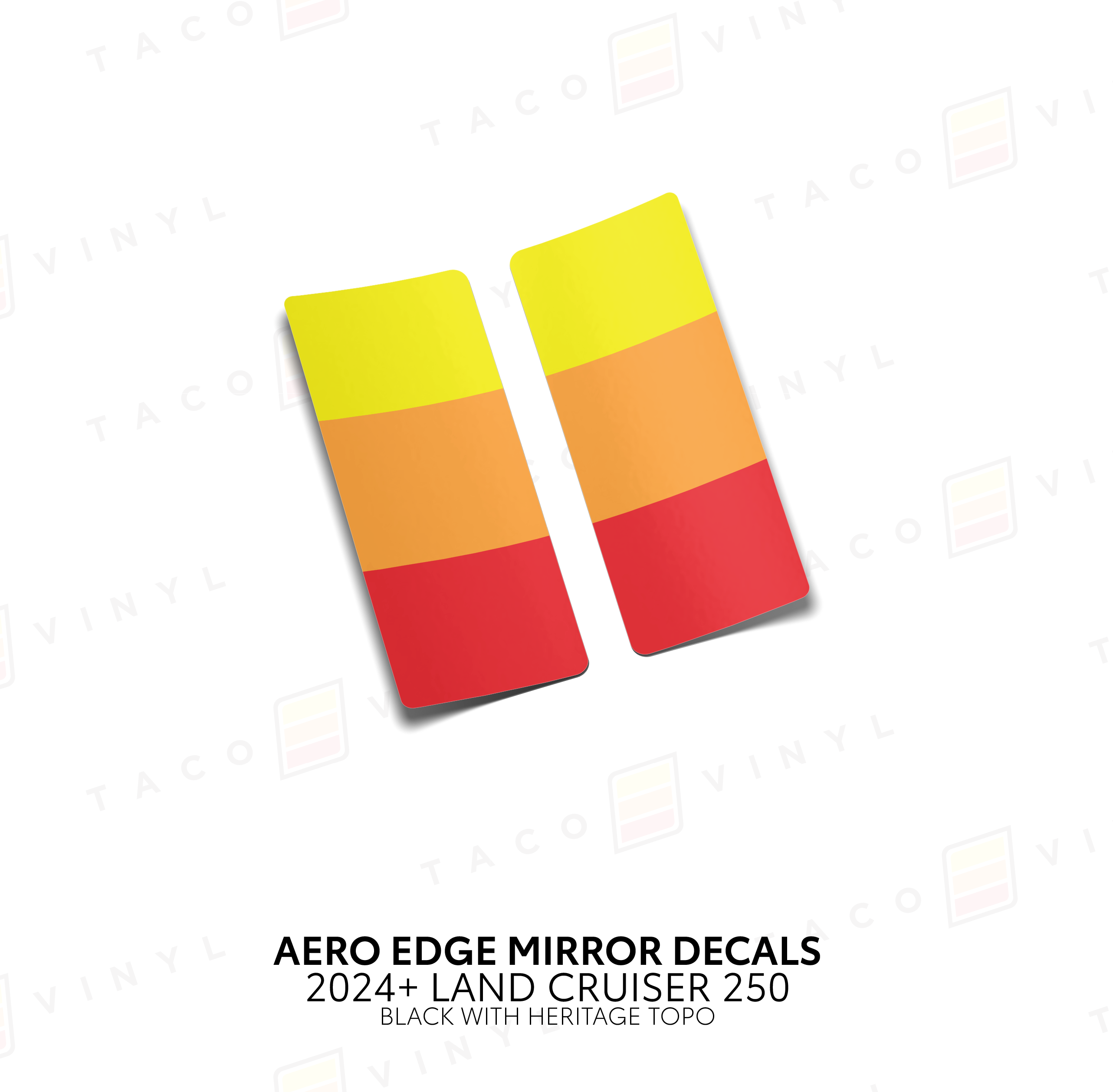 2024+ Aero Edge Mirror Decals For Land Cruiser 250