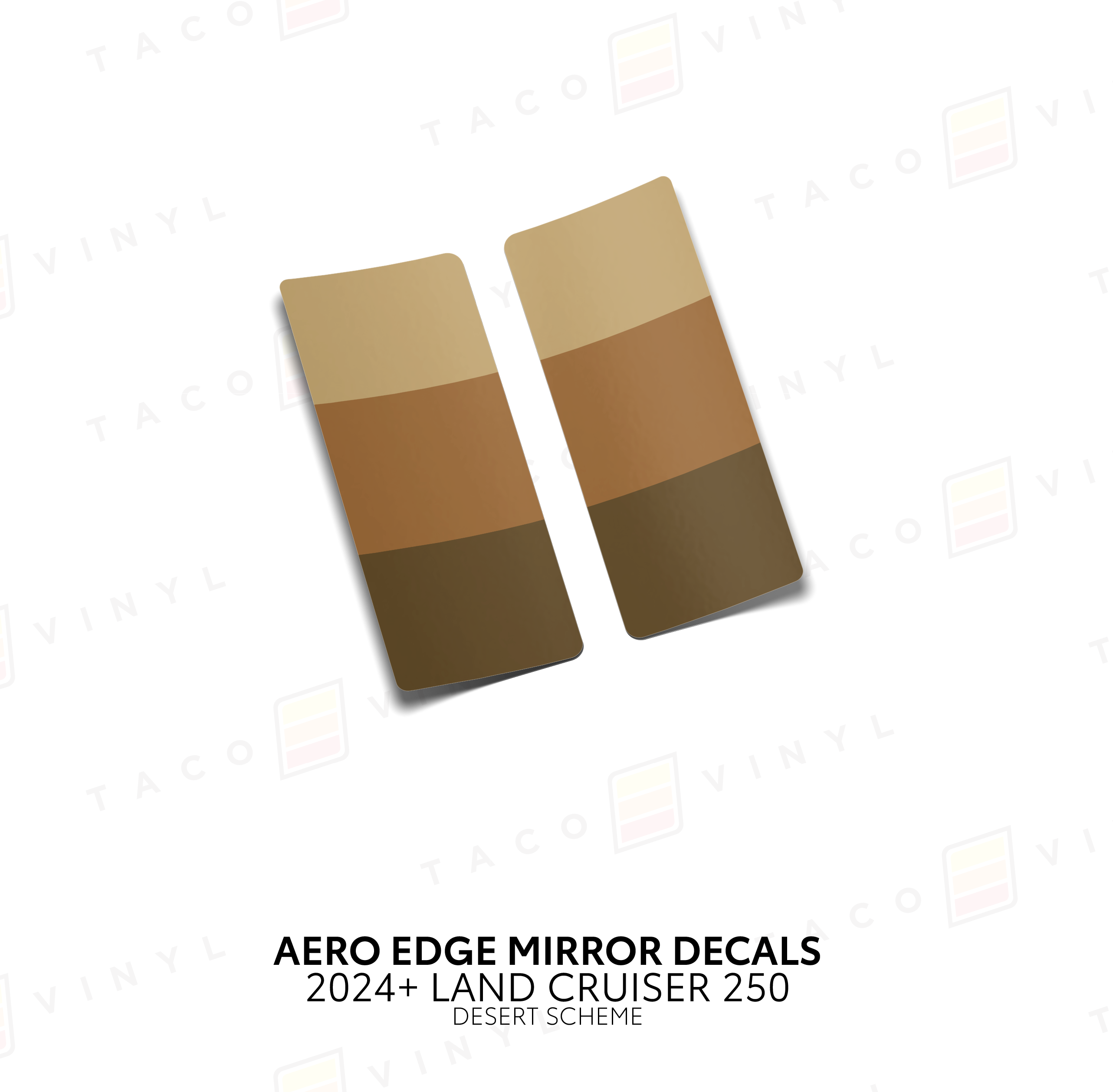 2024+ Aero Edge Mirror Decals For Land Cruiser 250