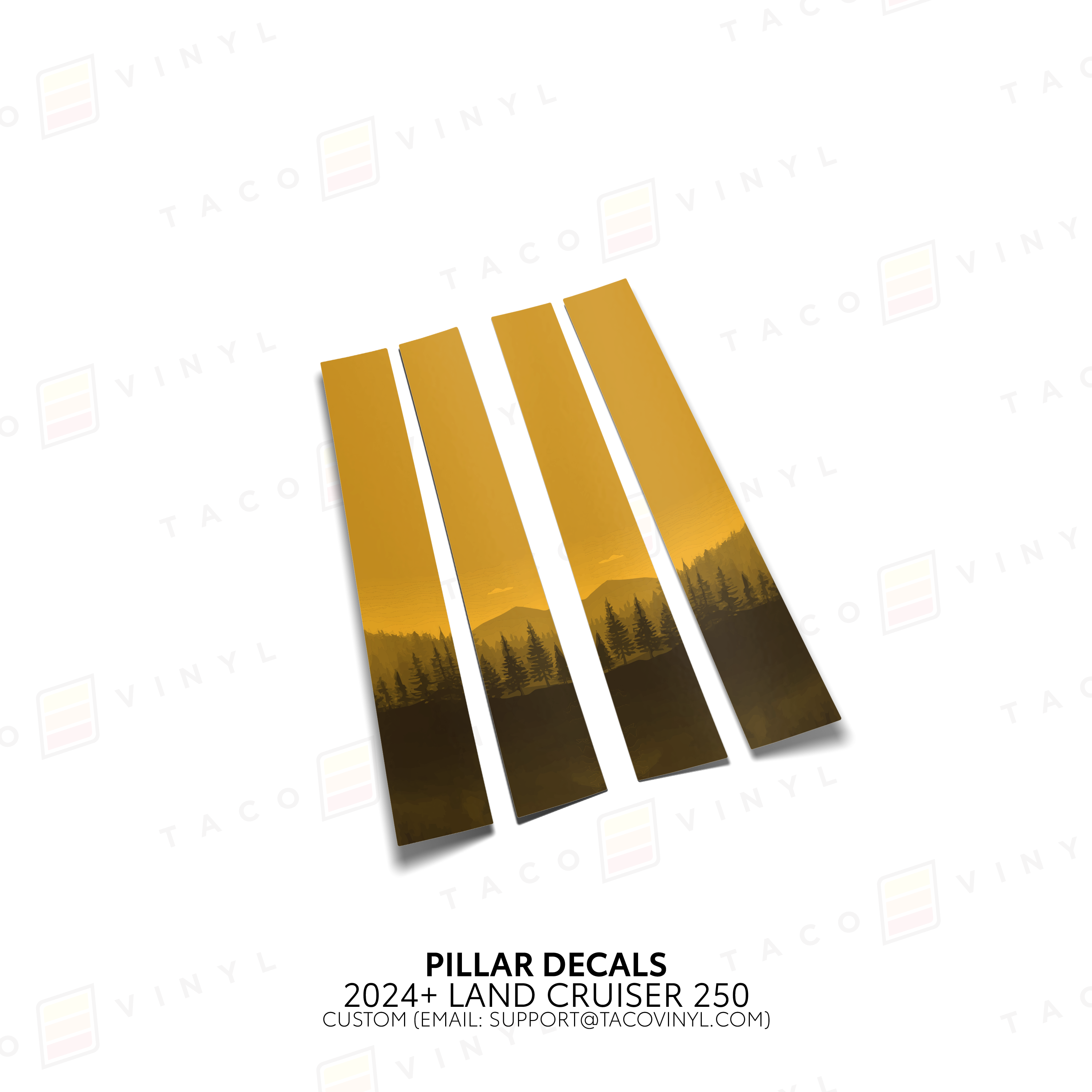 2024+ Door Pillar Decals For Land Cruiser 250