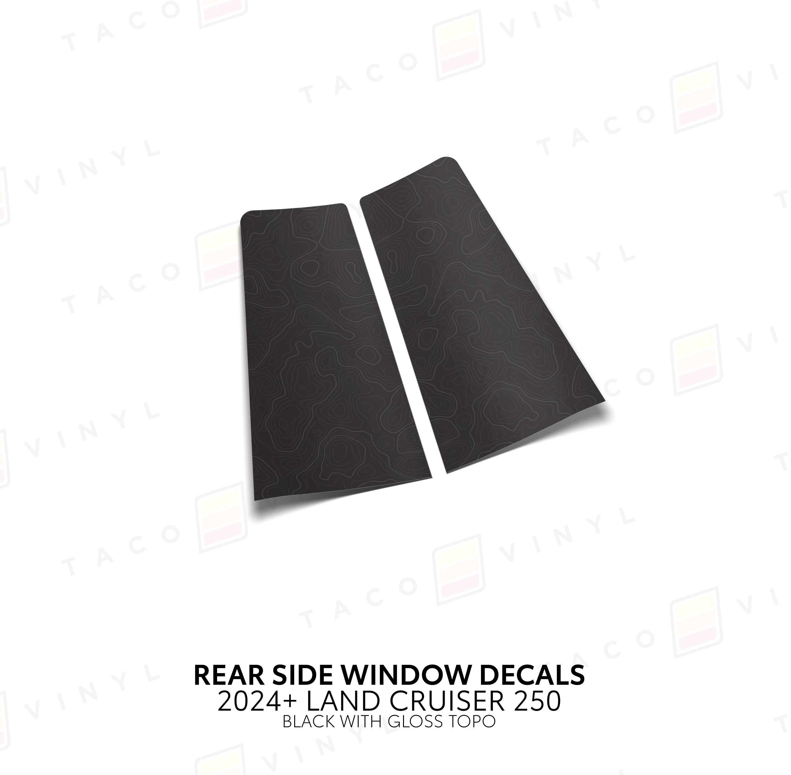 2024+ Rear Side Window Decal For Land Cruiser 250