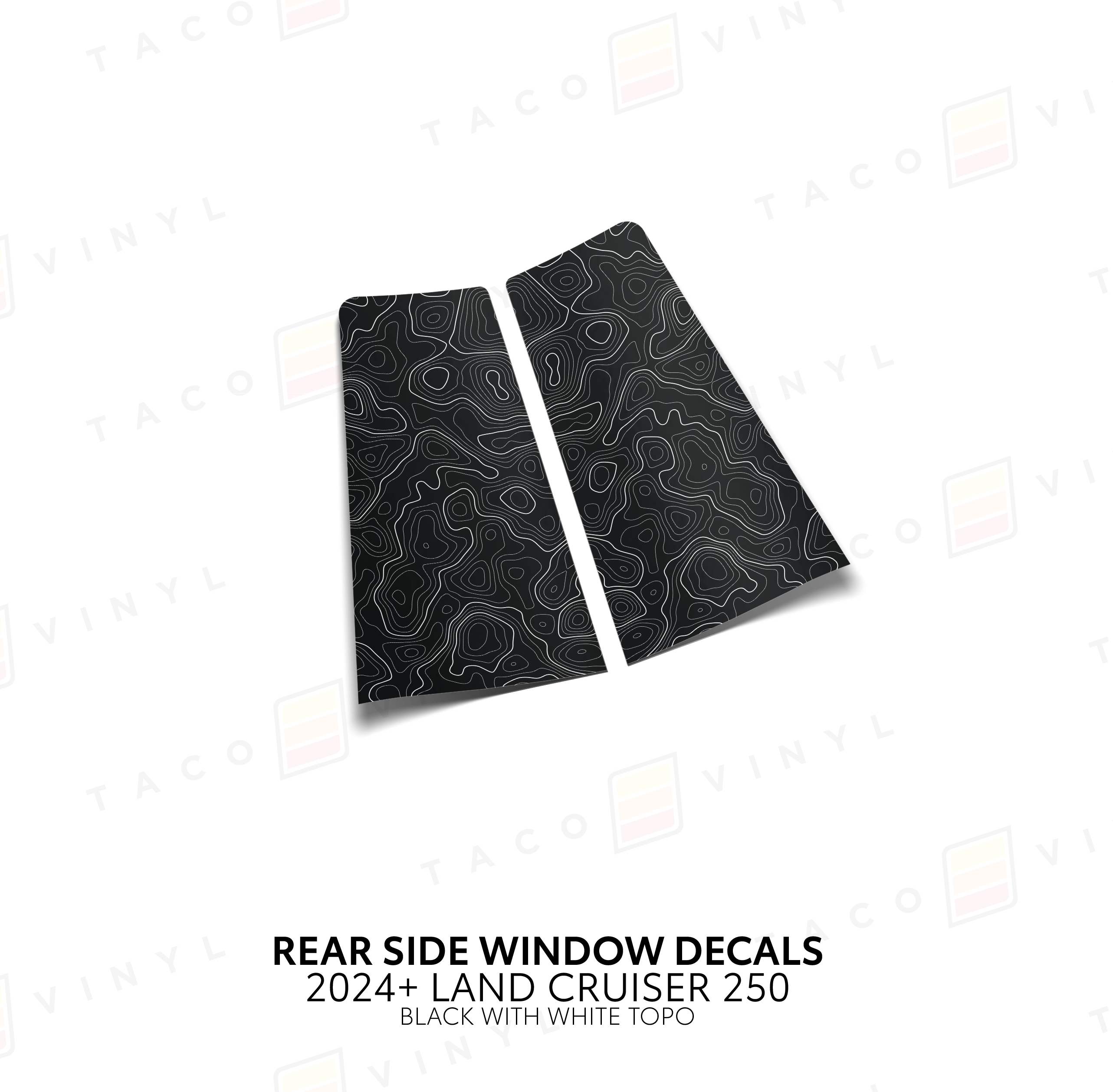 2024+ Rear Side Window Decal For Land Cruiser 250