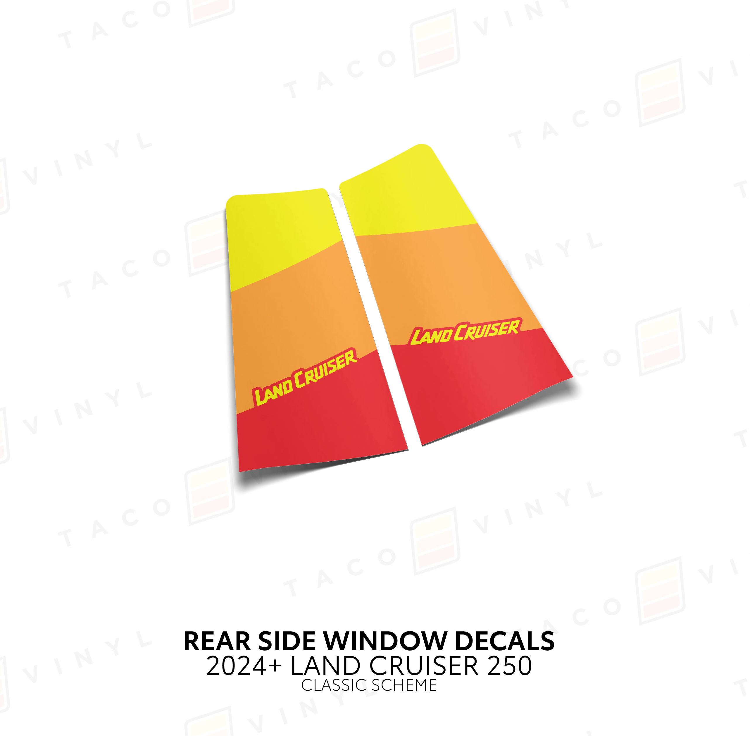 2024+ Rear Side Window Decal For Land Cruiser 250