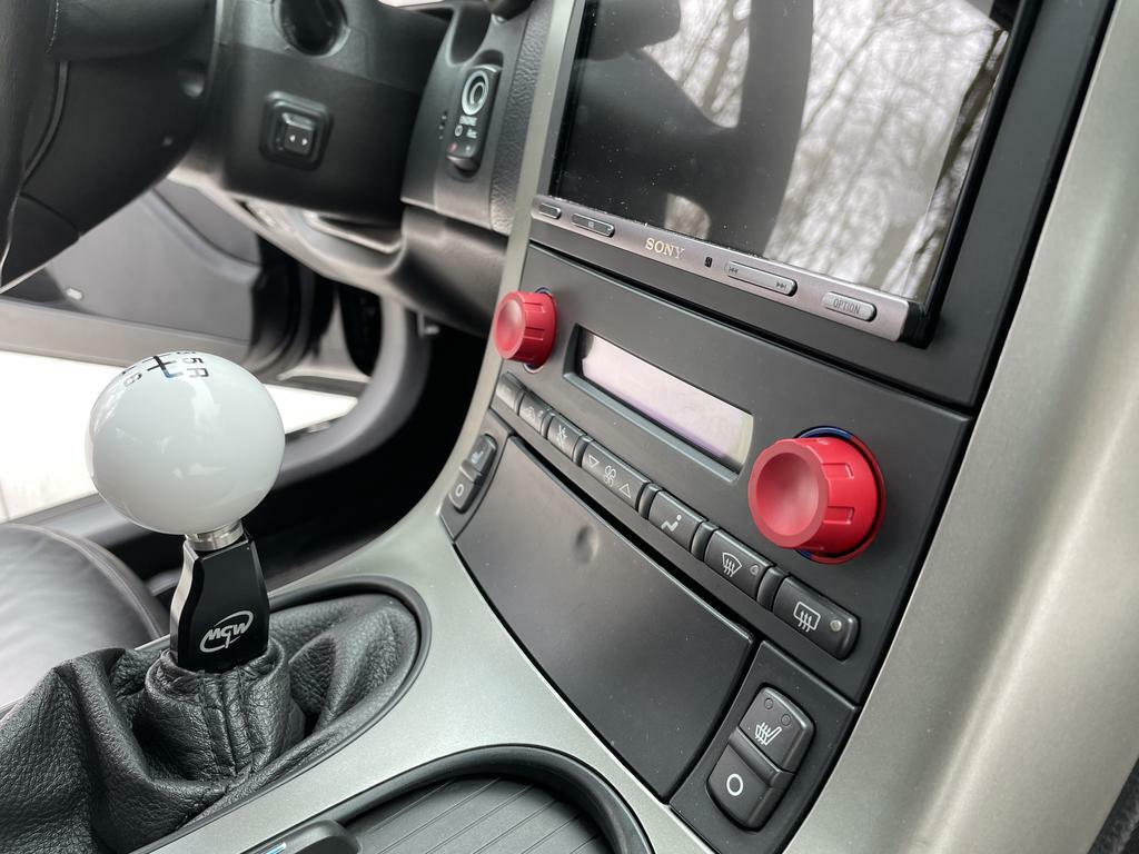 Climate Knobs (For C6 Corvette) - RED