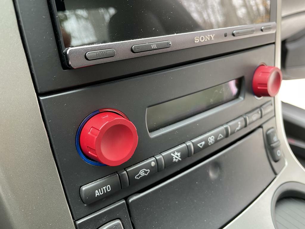 Climate Knobs (For C6 Corvette) - RED