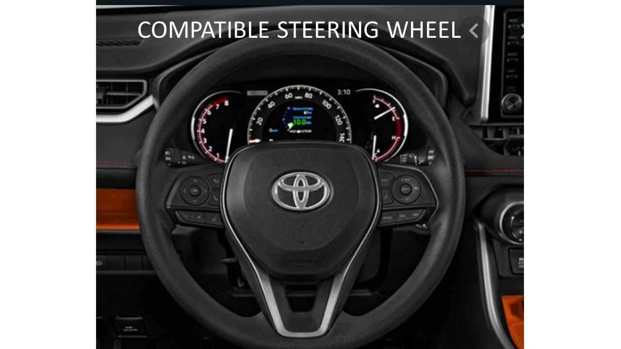 Steering Wheel Emblem Overlay (For Select Toyota Models) - VOODOO BLUE - AJT DESIGN