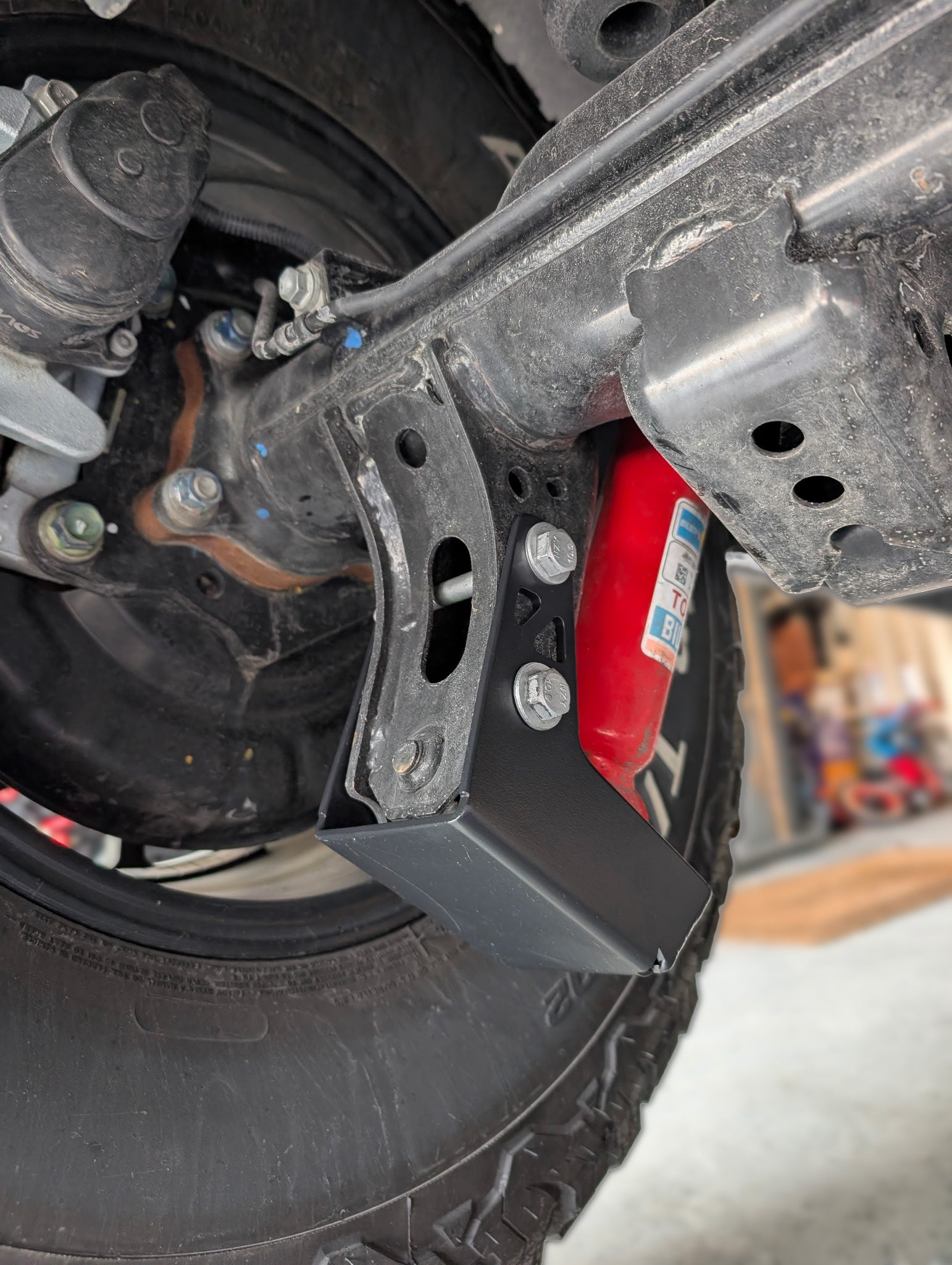 NYTOP Rear Shock Mount Skid Plate Kit For 2022-Current Toyota Tundra/Sequoia