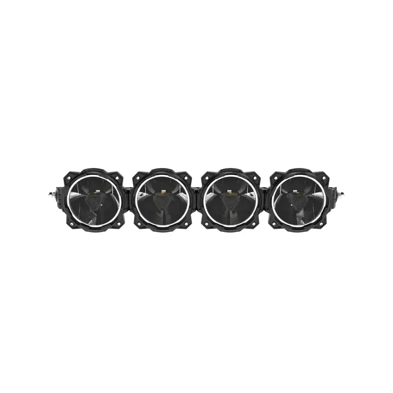 Front view of the 26-inch Gravity Titan LED light bar showcasing four high-output lights with advanced optics for off-road adventures.