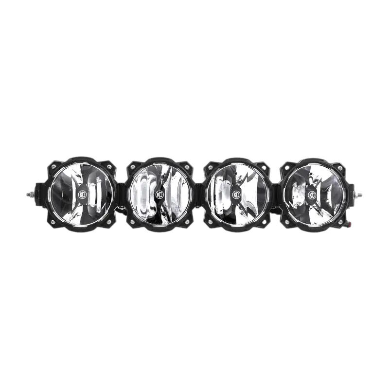 26-inch Pro6 LED light bar system with four round Gravity LED lights, modular design, and combo beam pattern for off-road vehicles.