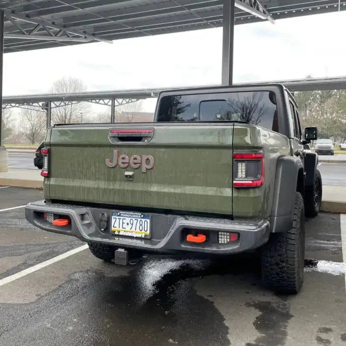 Rear Bumper LED Reverse Lights For 2020-2025 Jeep Gladiator JT | 1,500 Lumens