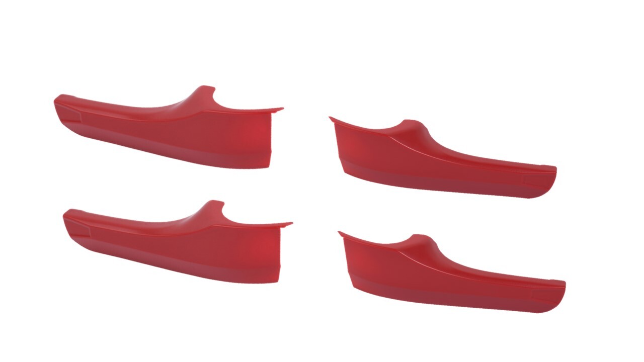 Door Handle Covers (For 2016-2023 Tacoma) - RED