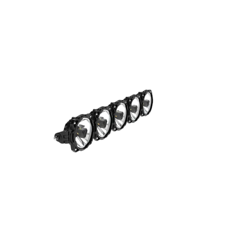 Side angle view of the 32-inch Gravity Titan LED light bar showcasing its five-light configuration and durable construction.