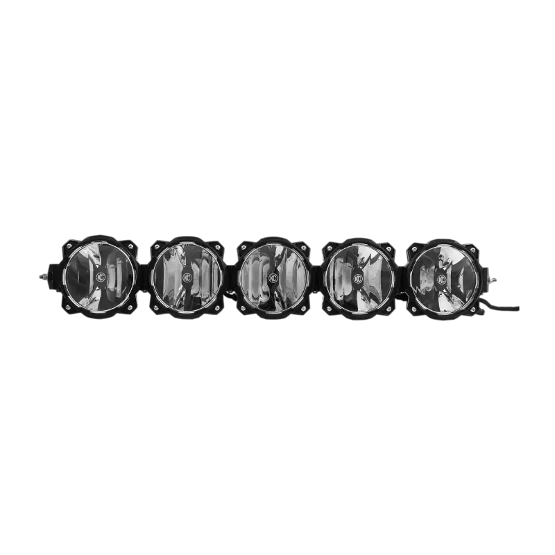 32-inch Pro6 Gravity LED light bar system with 5 lights, 100W combo beam, and Infinity Ring design for off-road vehicle lighting.