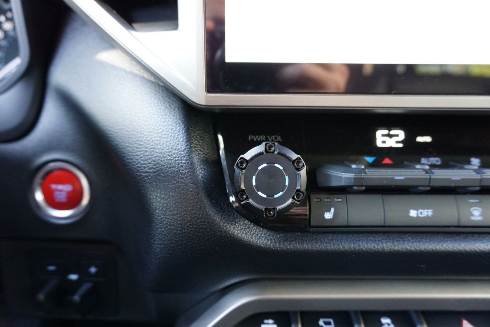 V1 Radio + Drive Mode Knob Set (For 2022+ Tundra) - BLACK