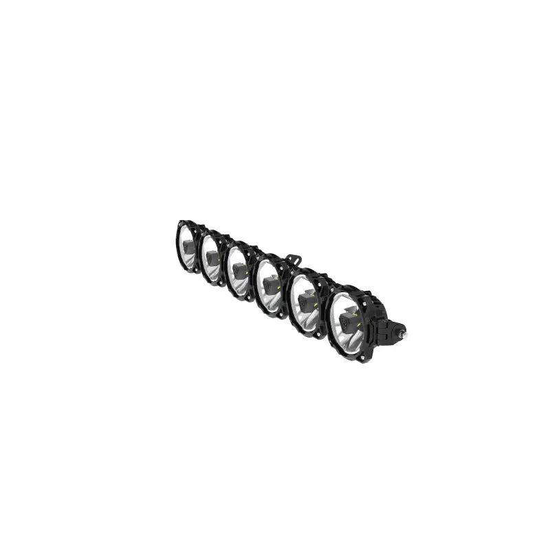 Side angle of 39-inch Titan™ LED Light Bar with six modular lights, designed for off-road lighting applications.