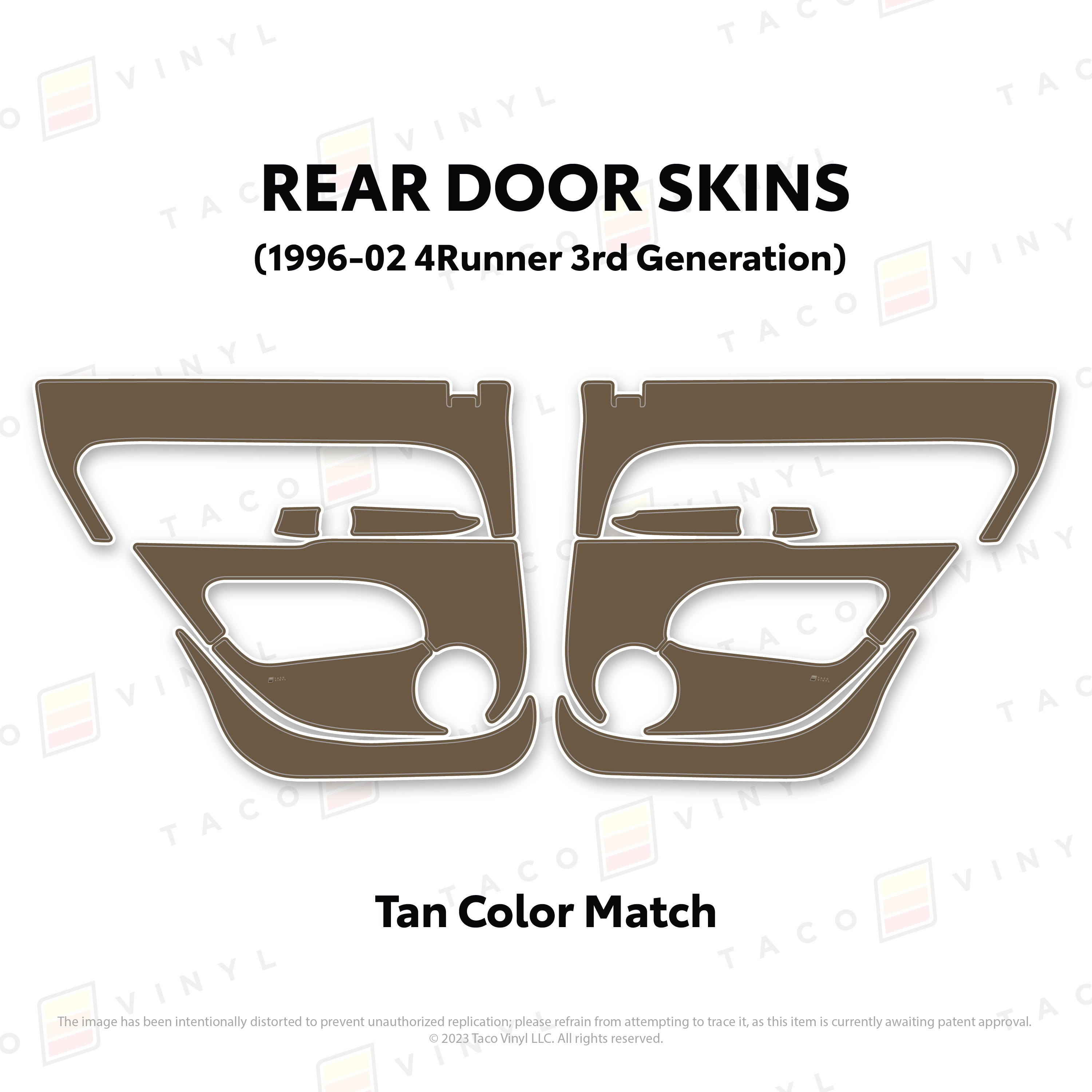 1996-2002 Door Skins For 4Runner