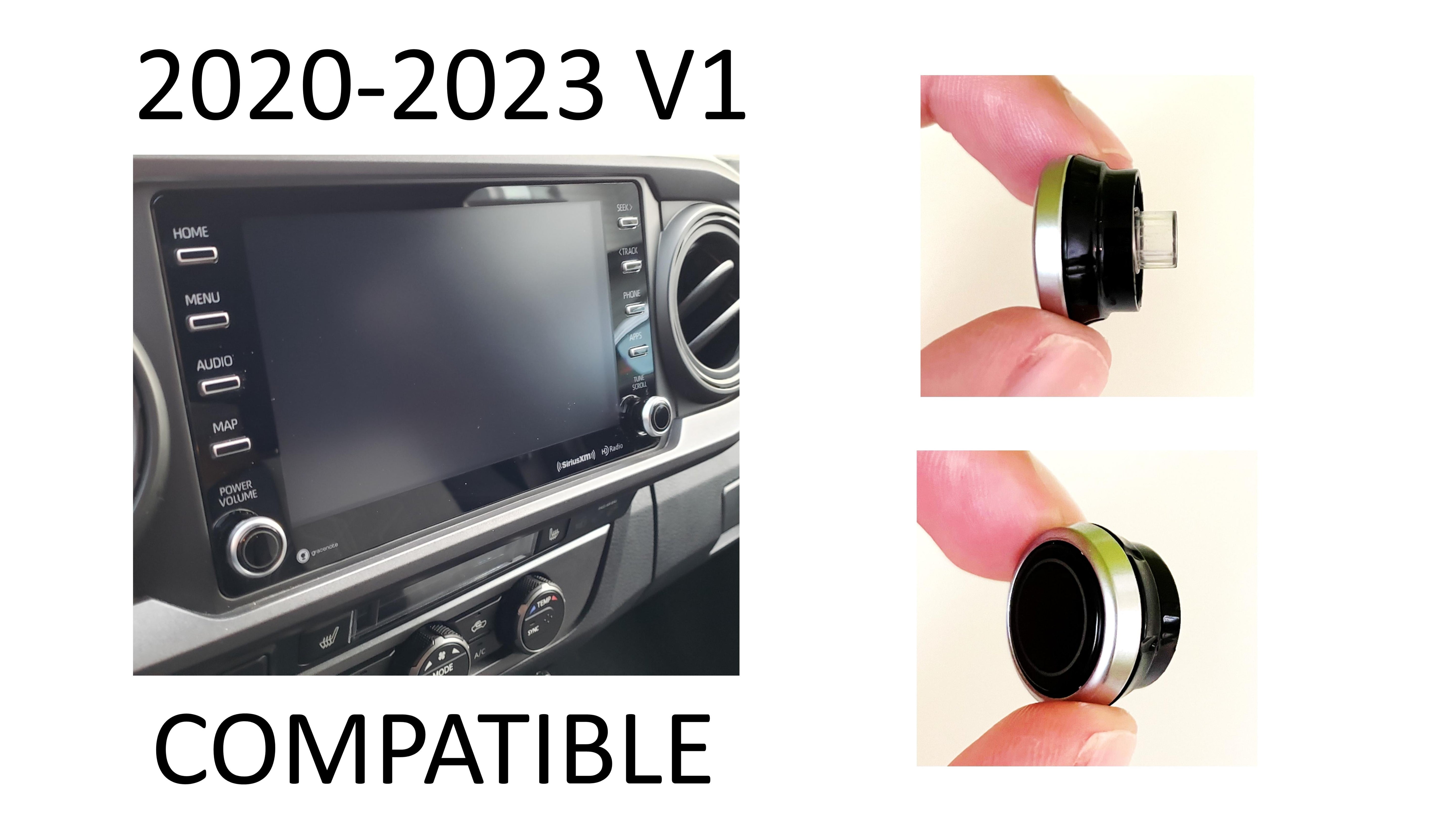 Radio Knobs (For 2020-2023 Tacoma V1) - BLACK