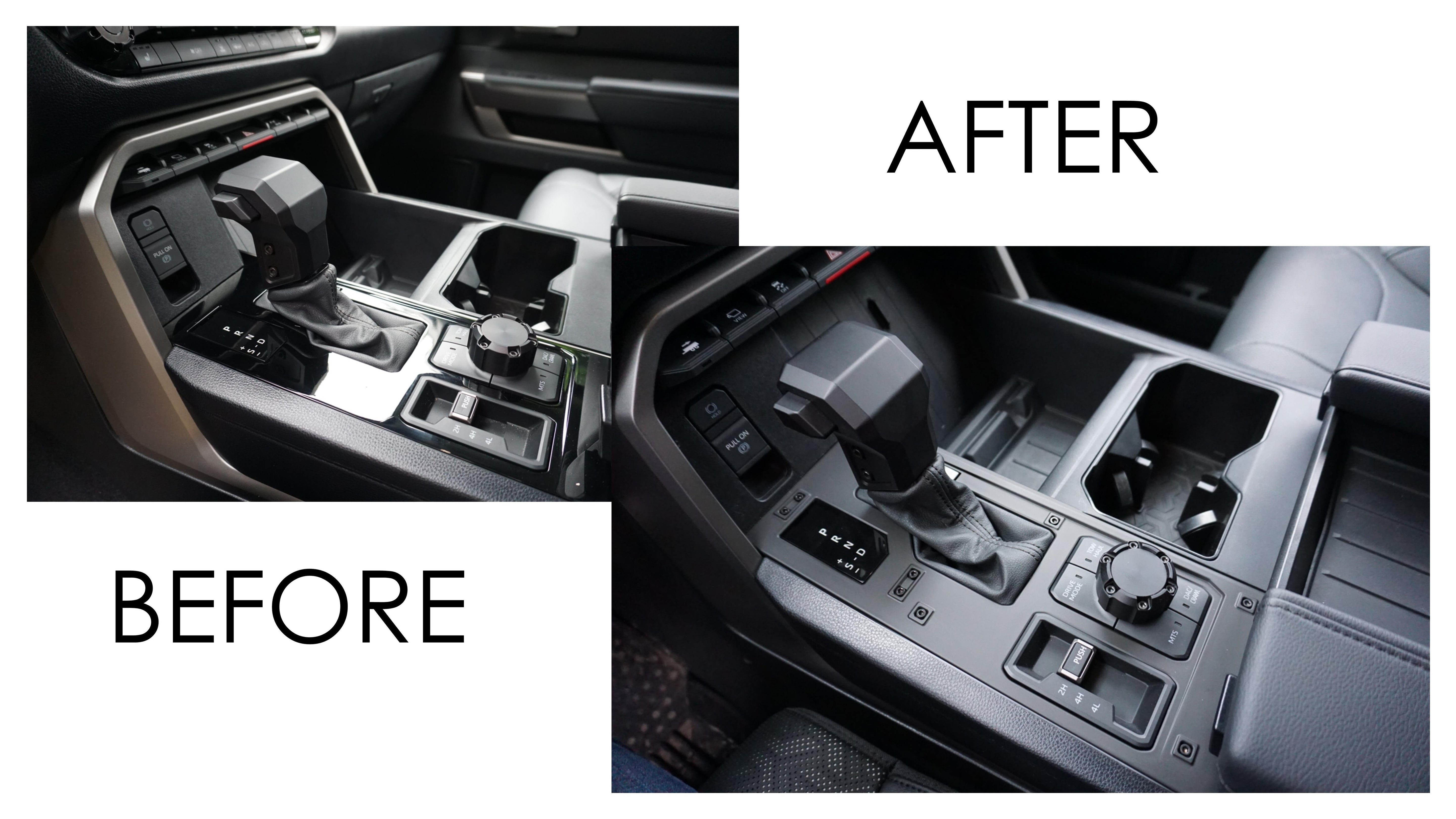 Center Console Panel (For 2022+ Tundra) - BLACK