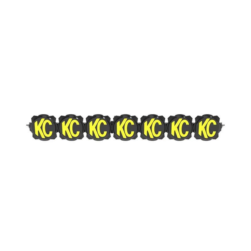 Ford 45-inch Gravity Titan LED Light Bar with KC logo covers, offering a stylish and protective design for off-road lighting.