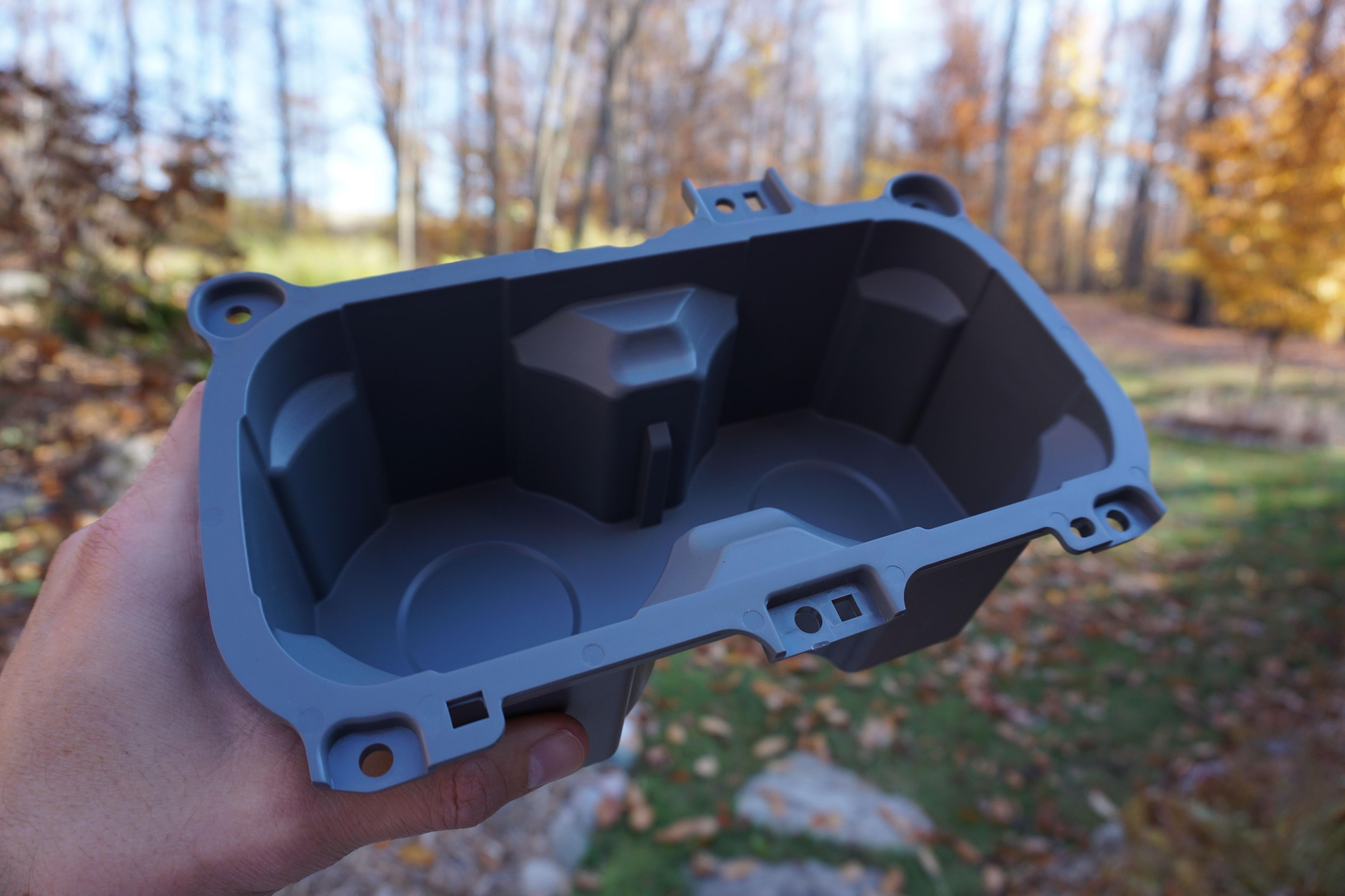 Oversize Cup Holder with Tray (For 2016-2023 Tacoma) - CEMENT