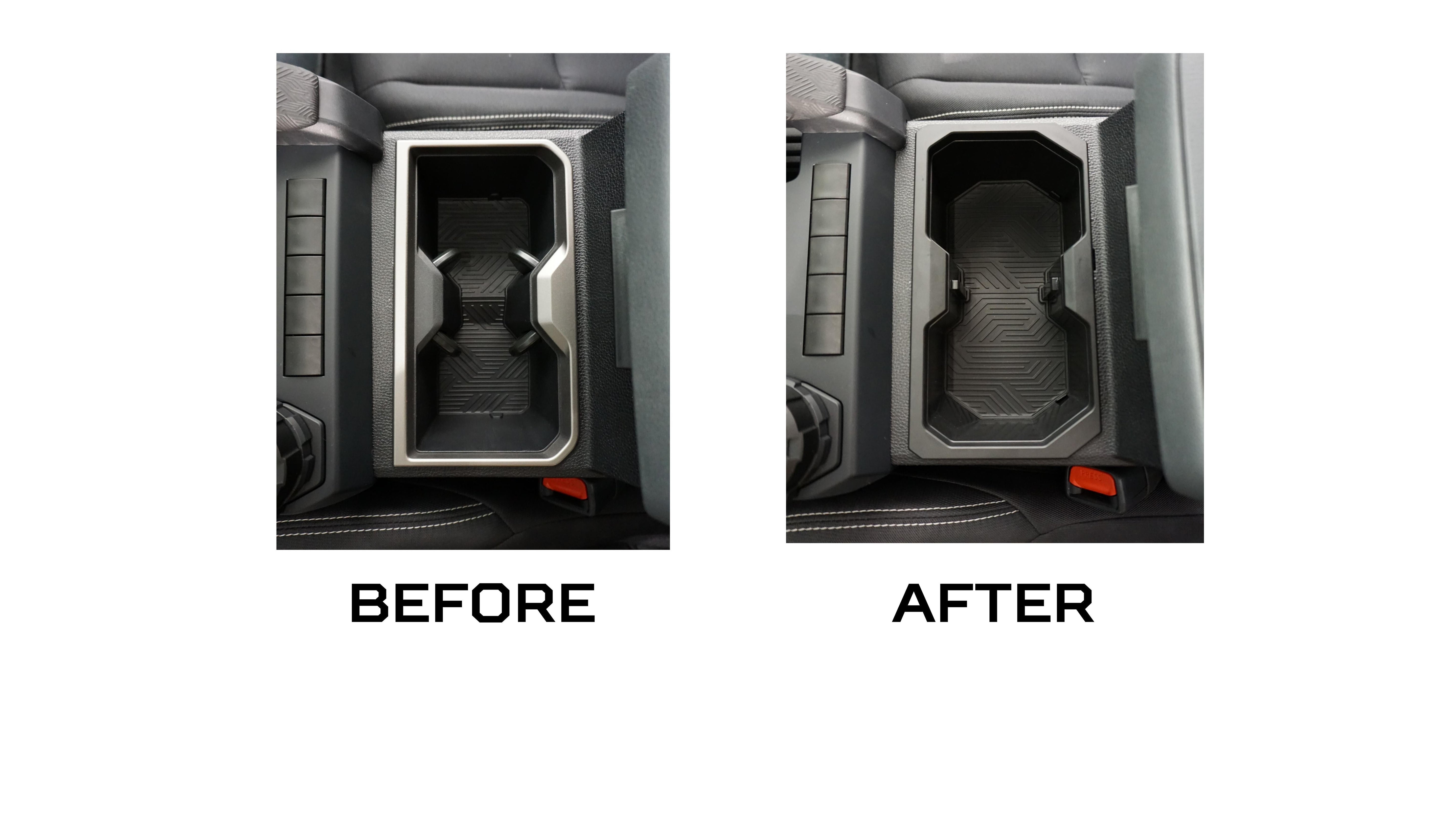 Oversize Cup Holder (For 2024+ Tacoma) - LUNAR ROCK/BLACK