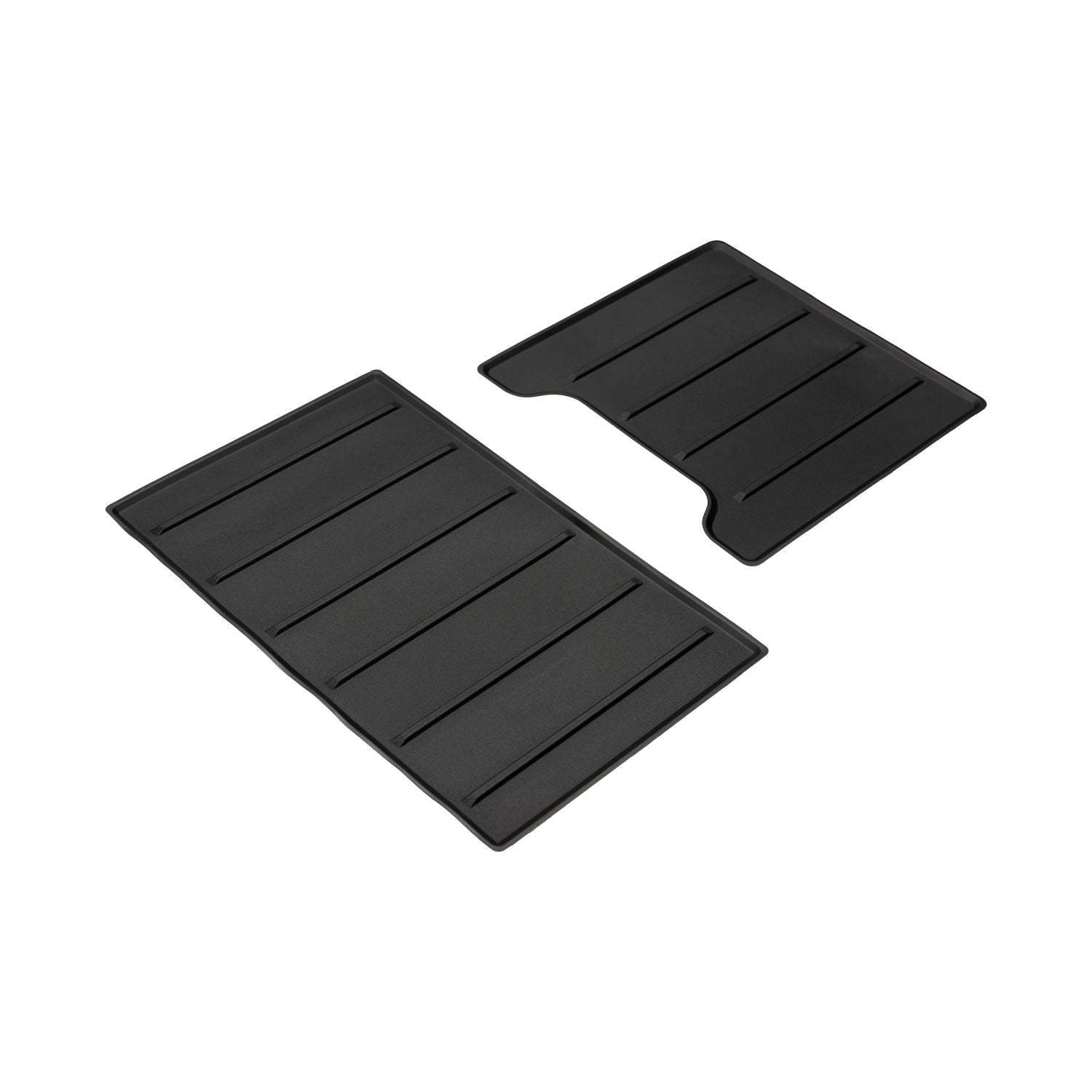 Center Console Tray Liner (For 2022+ Tundra Platinum) - 2PC BLACK