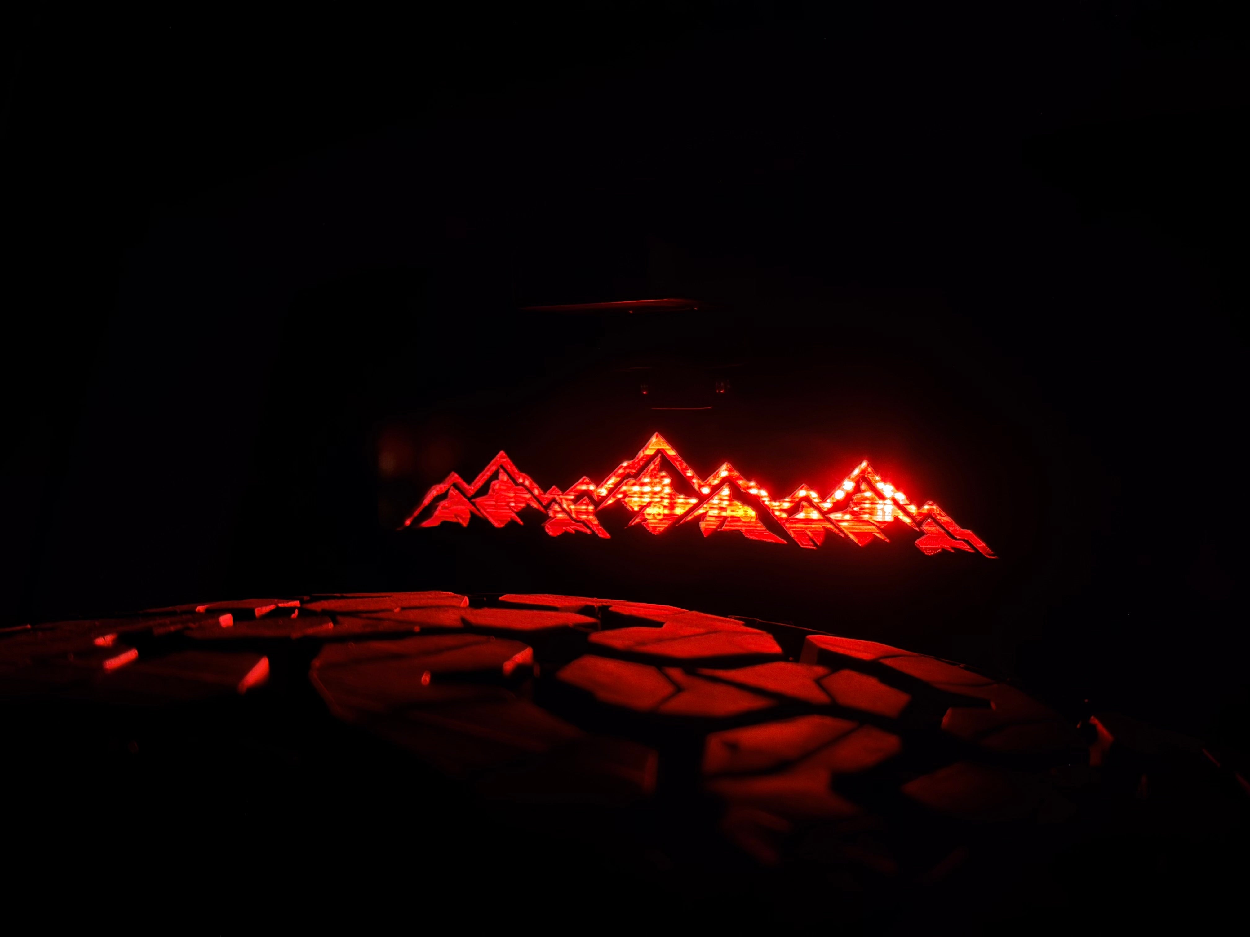 Laser Series Acrylic Third Brake Light Overlay For 2018+ Wrangler JL