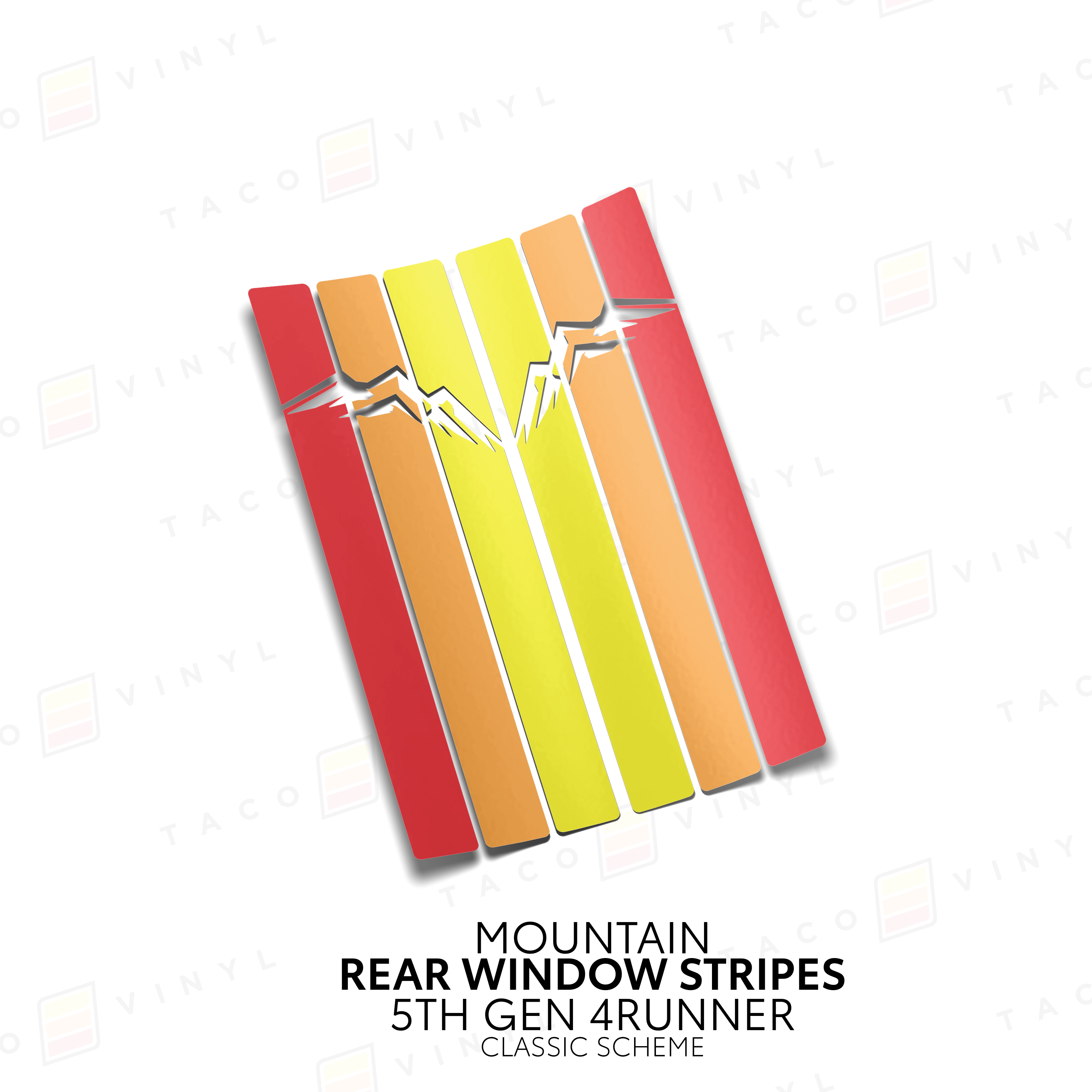 Rear Window Stripes For 4Runner