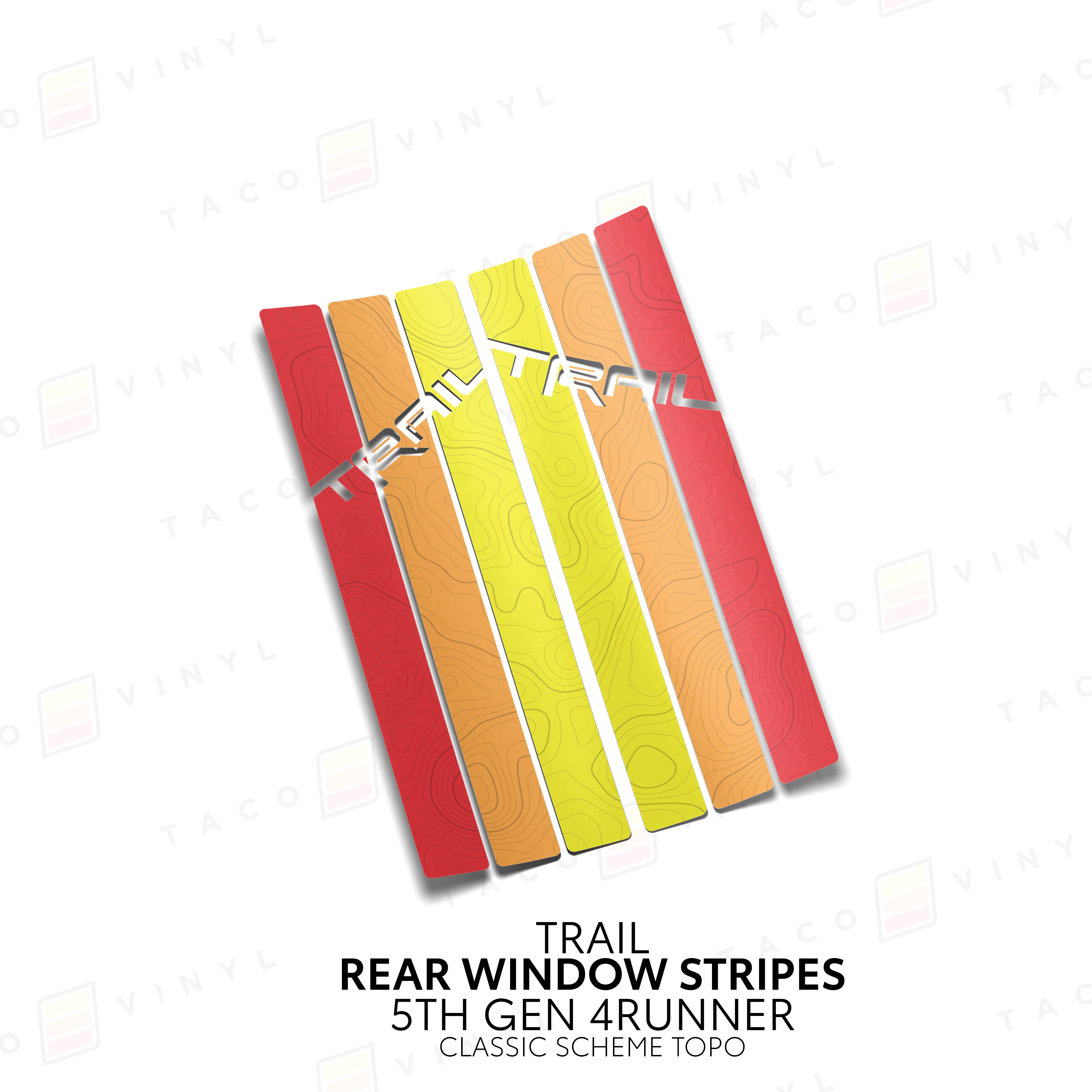 Rear Window Stripes For 4Runner