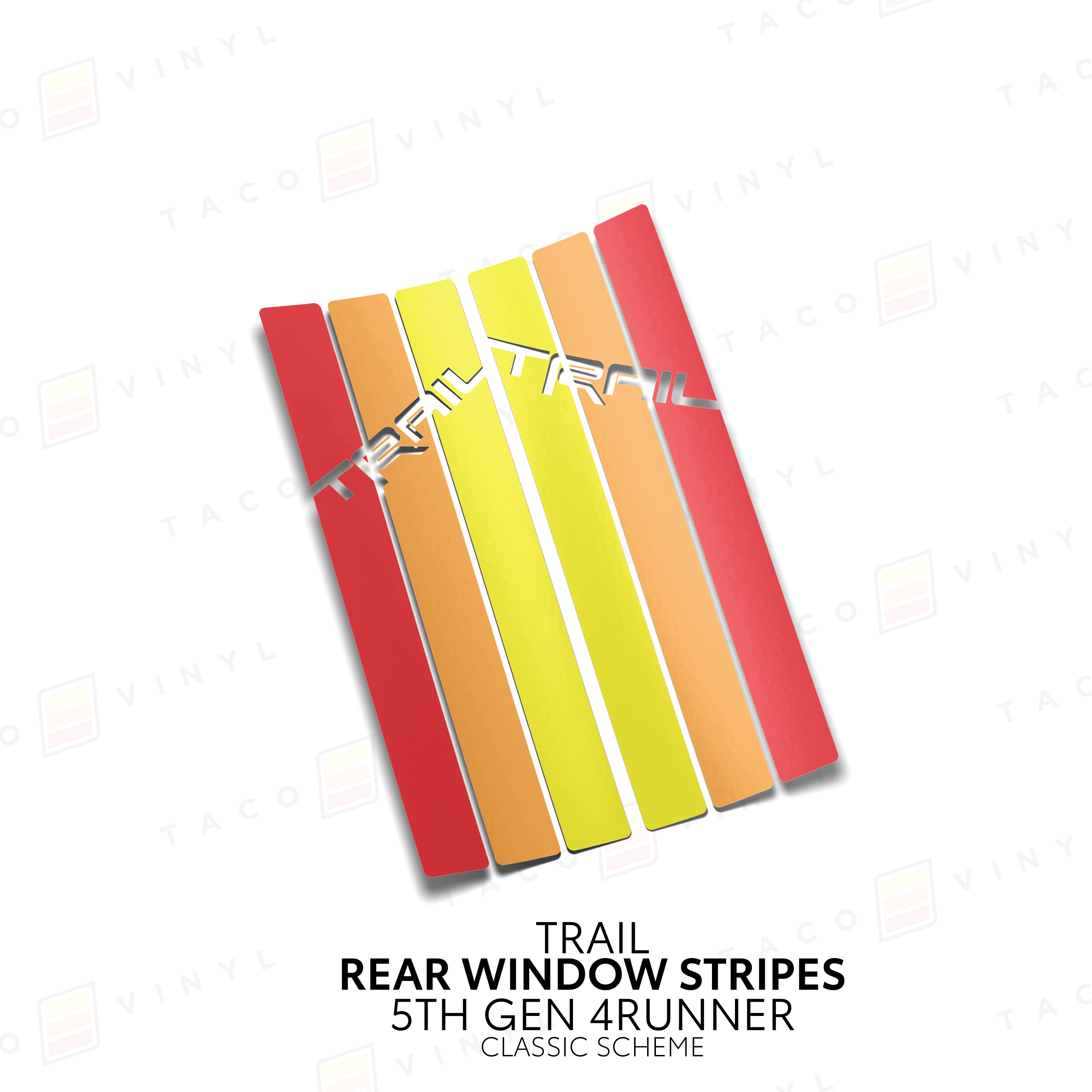 Rear Window Stripes For 4Runner