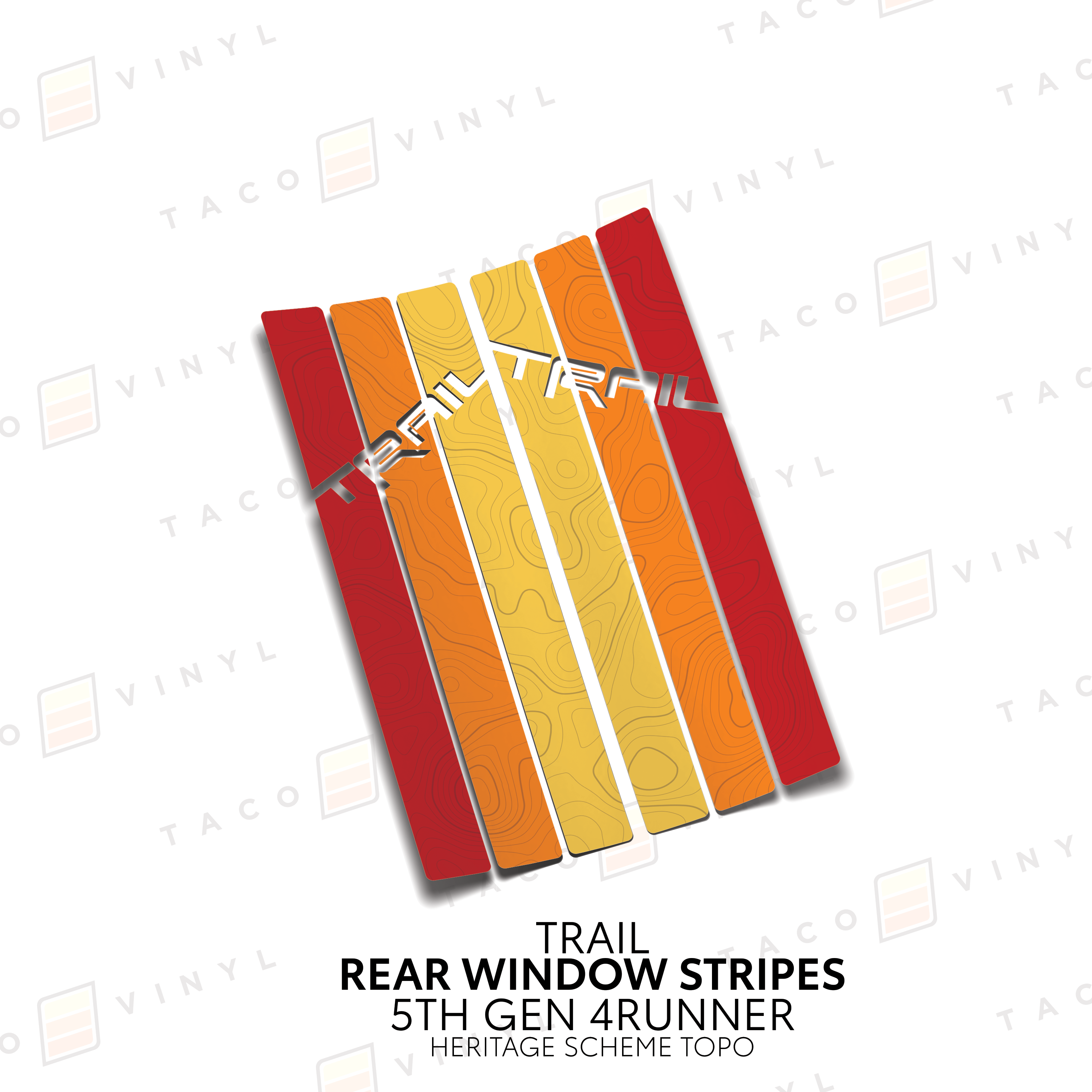 Rear Window Stripes For 4Runner