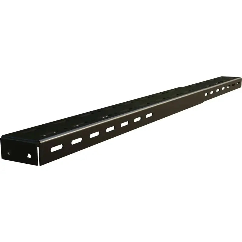 Angled view of the 4CX Roof/Side Bar showcasing its slotted structure for universal fitment and accessory attachment. Durable and adjustable.