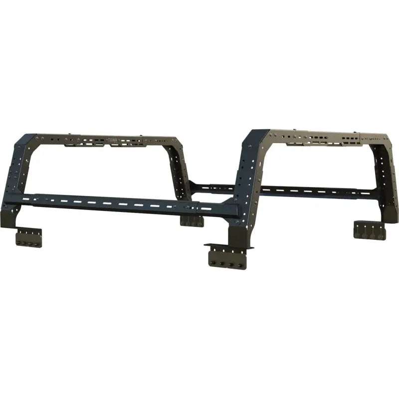 GMC Sierra 4CX bed rack standalone, featuring adjustable height and robust construction for cargo and overlanding use.