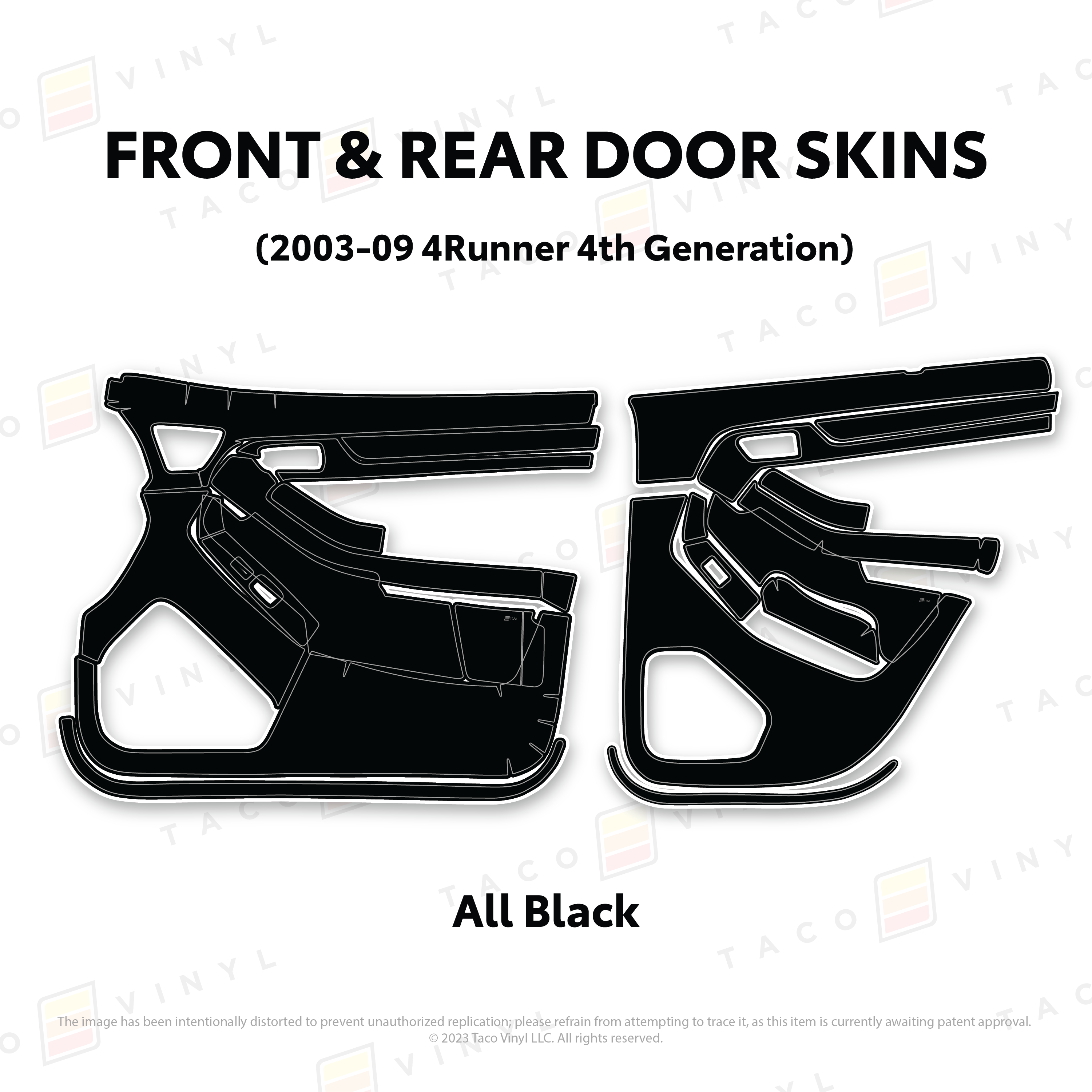 2003-2009 Door Skins For 4Runner