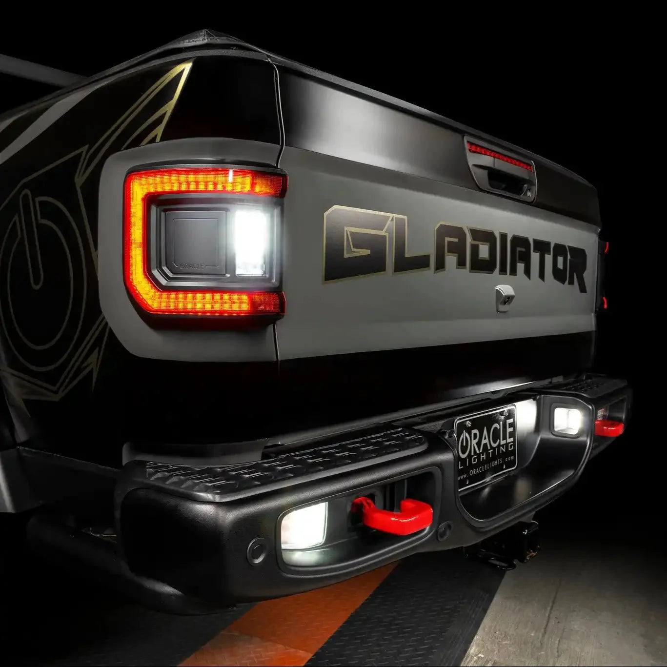Rear Bumper LED Reverse Lights For 2020-2025 Jeep Gladiator JT | 1,500 Lumens